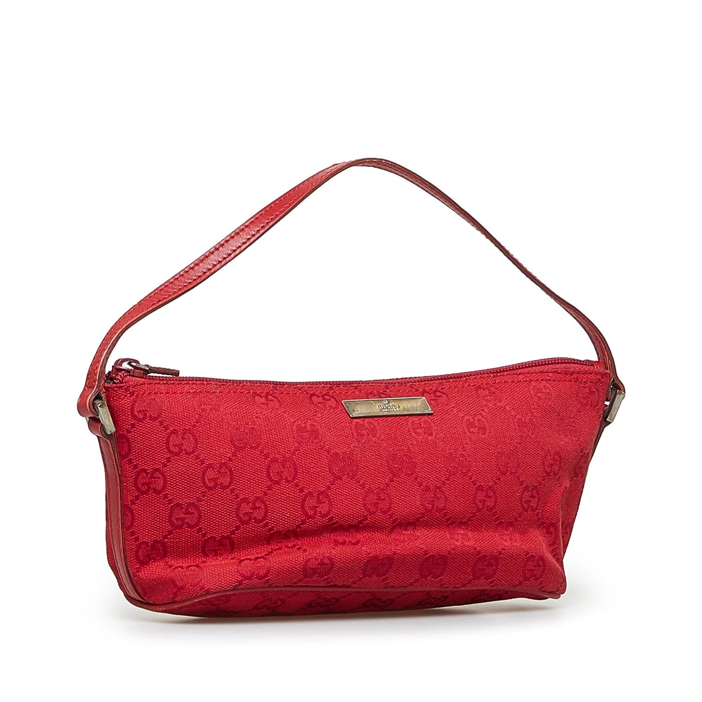 Gucci GG Boat SHG-9y6hPe Canvas Red Handbag