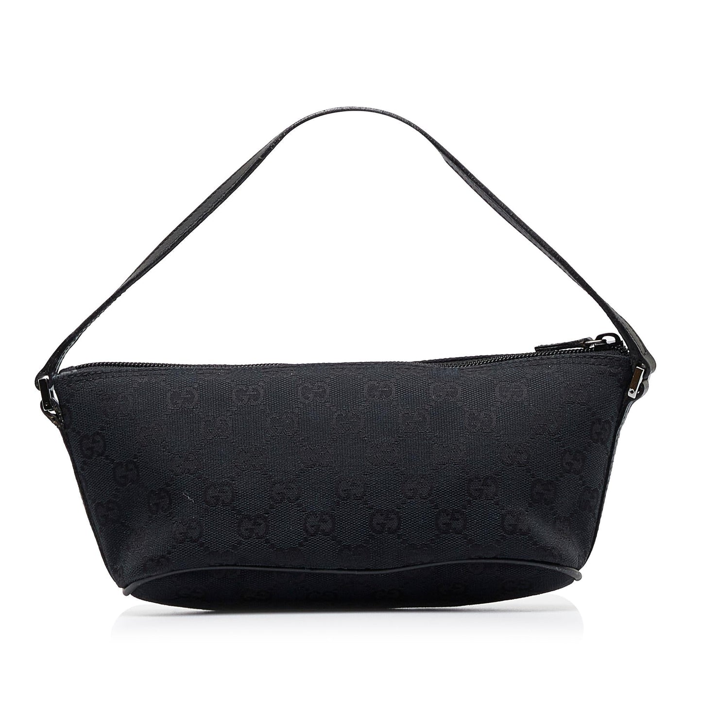 Gucci GG Boat SHG-f1ySfg Canvas Calf Black Handbag