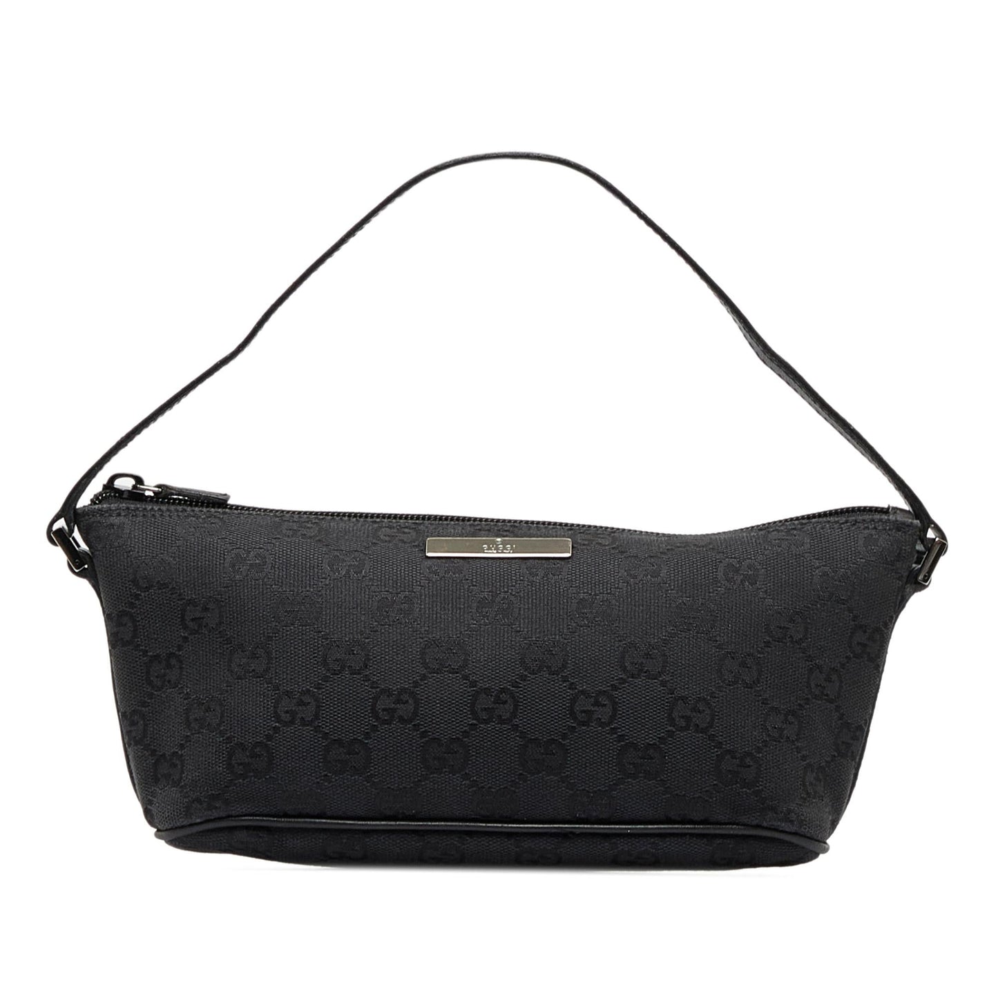 Gucci GG Boat SHG-UoK7rr Canvas Black Handbag