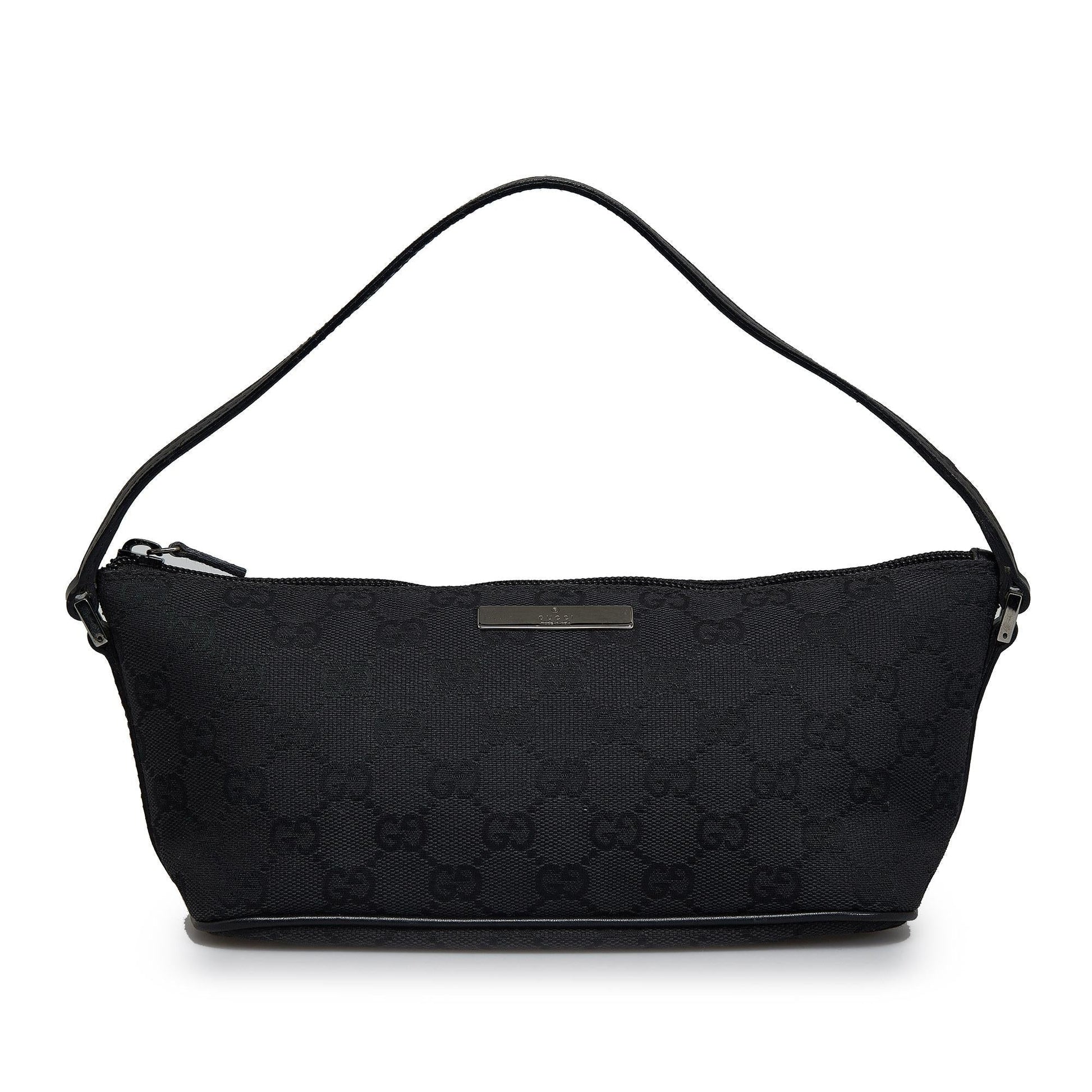 Gucci GG Boat SHG-oPMGXz Canvas Black Handbag