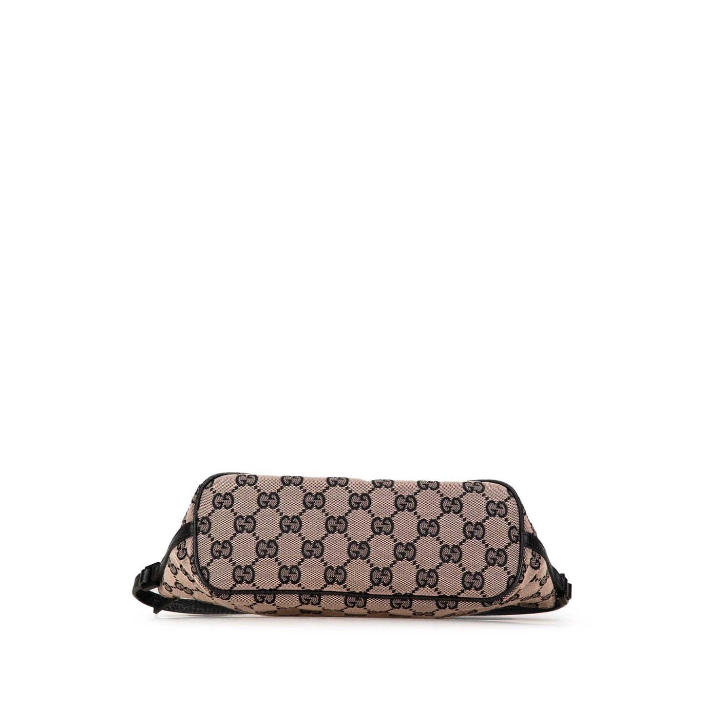 Gucci GG Boat SHG-KthoJm Canvas Calf Brown Shoulder Bag