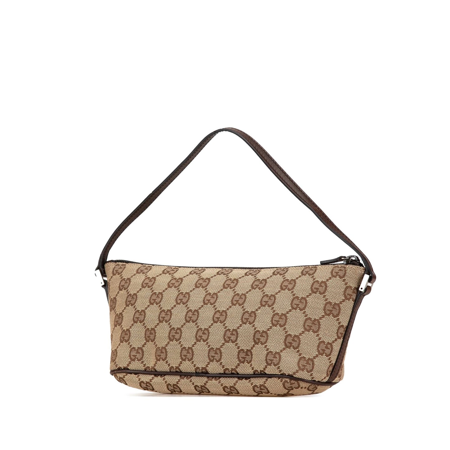Gucci GG Boat SHG-xJmuQU Canvas Calf Brown Shoulder Bag
