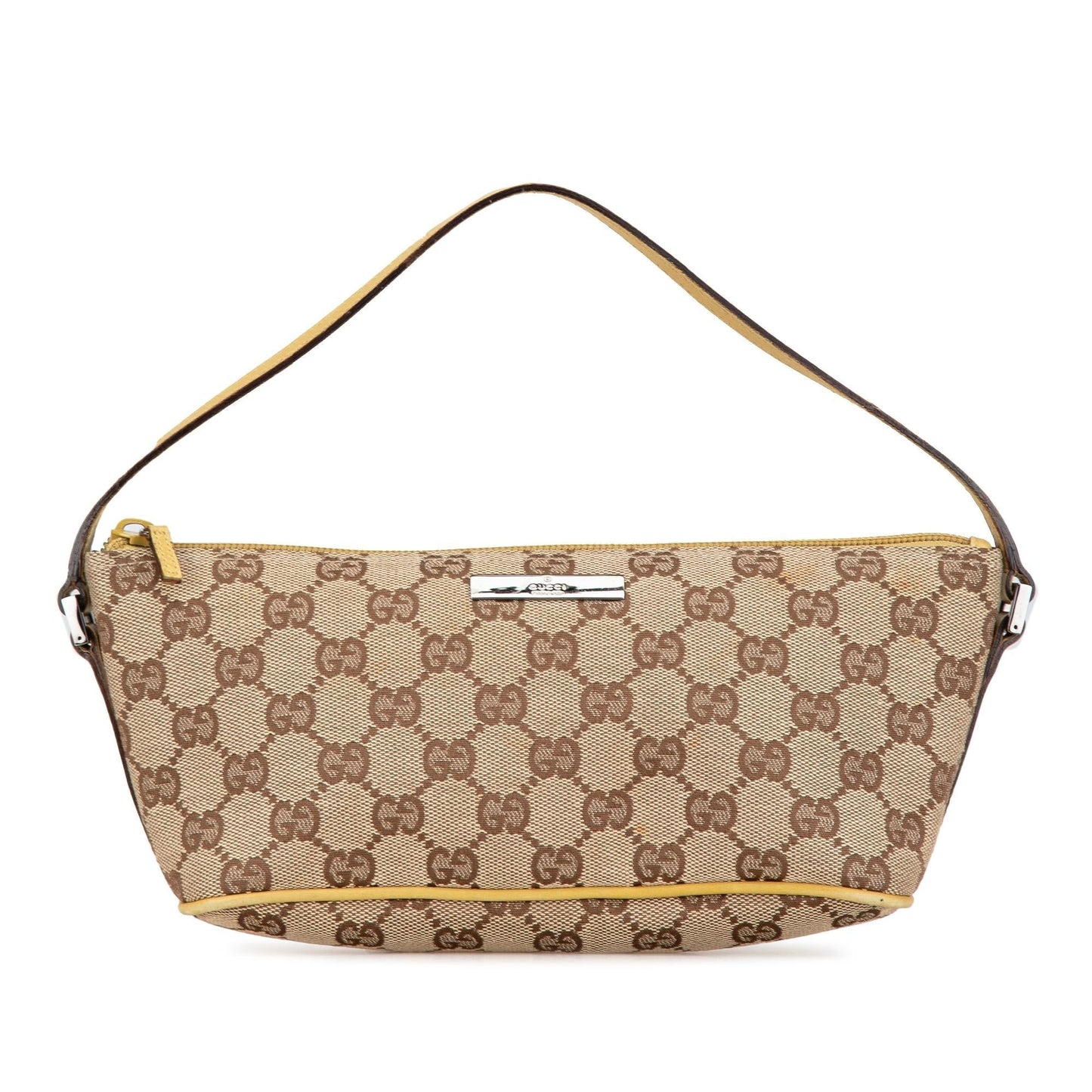 Gucci GG Boat SHG-dm3Oib Canvas Brown Shoulder Bag