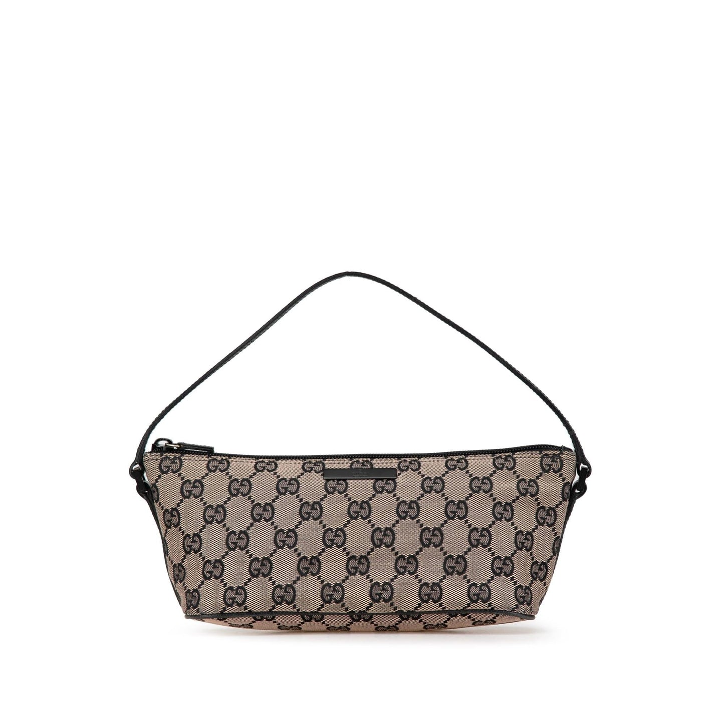 Gucci GG Boat Canvas Grey Shoulder Bag