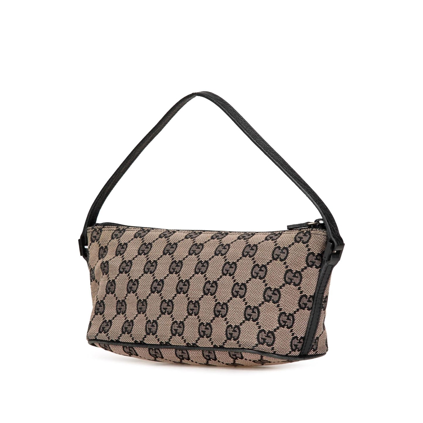 Gucci GG Boat Canvas Grey Shoulder Bag