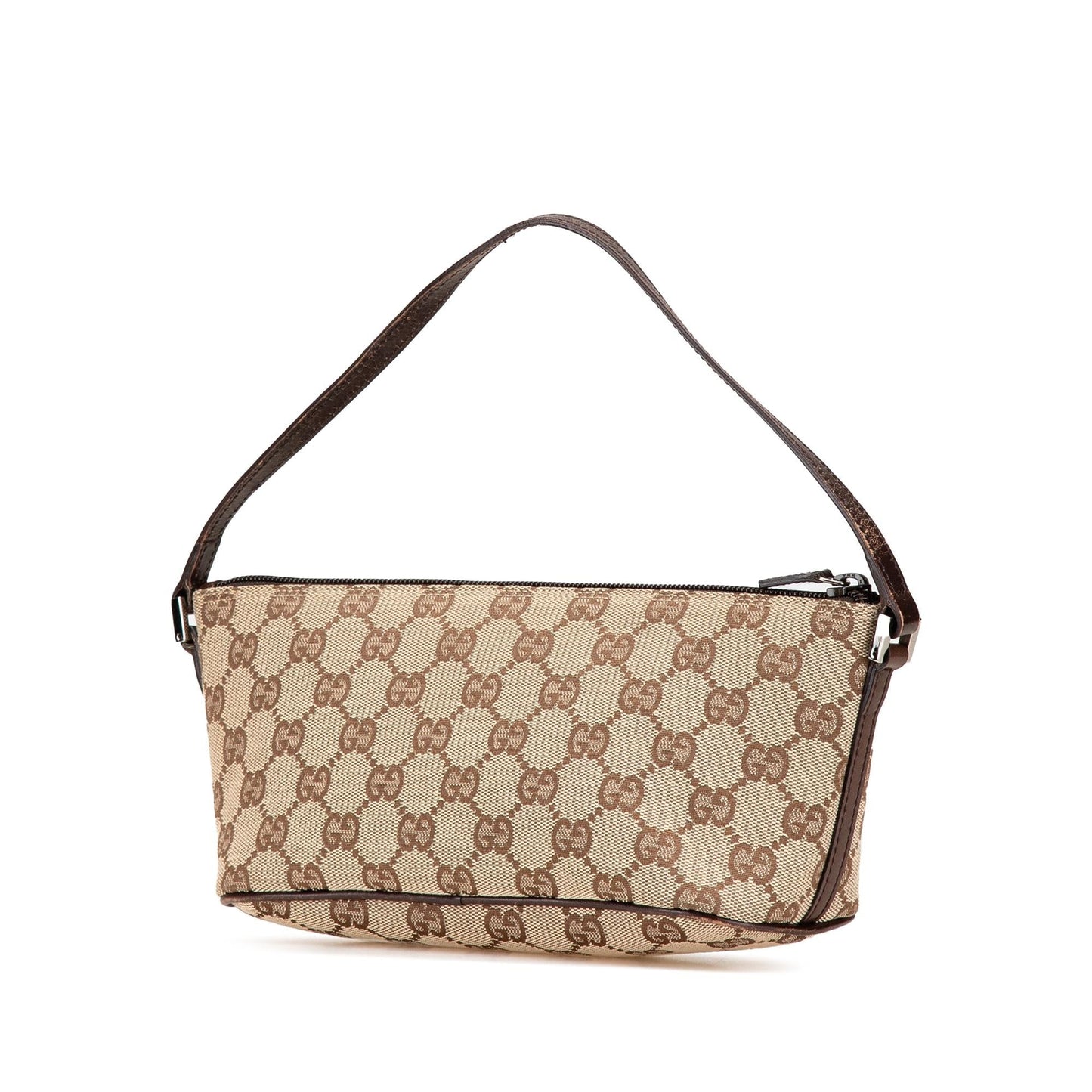 Gucci GG Boat Canvas Brown Shoulder Bag