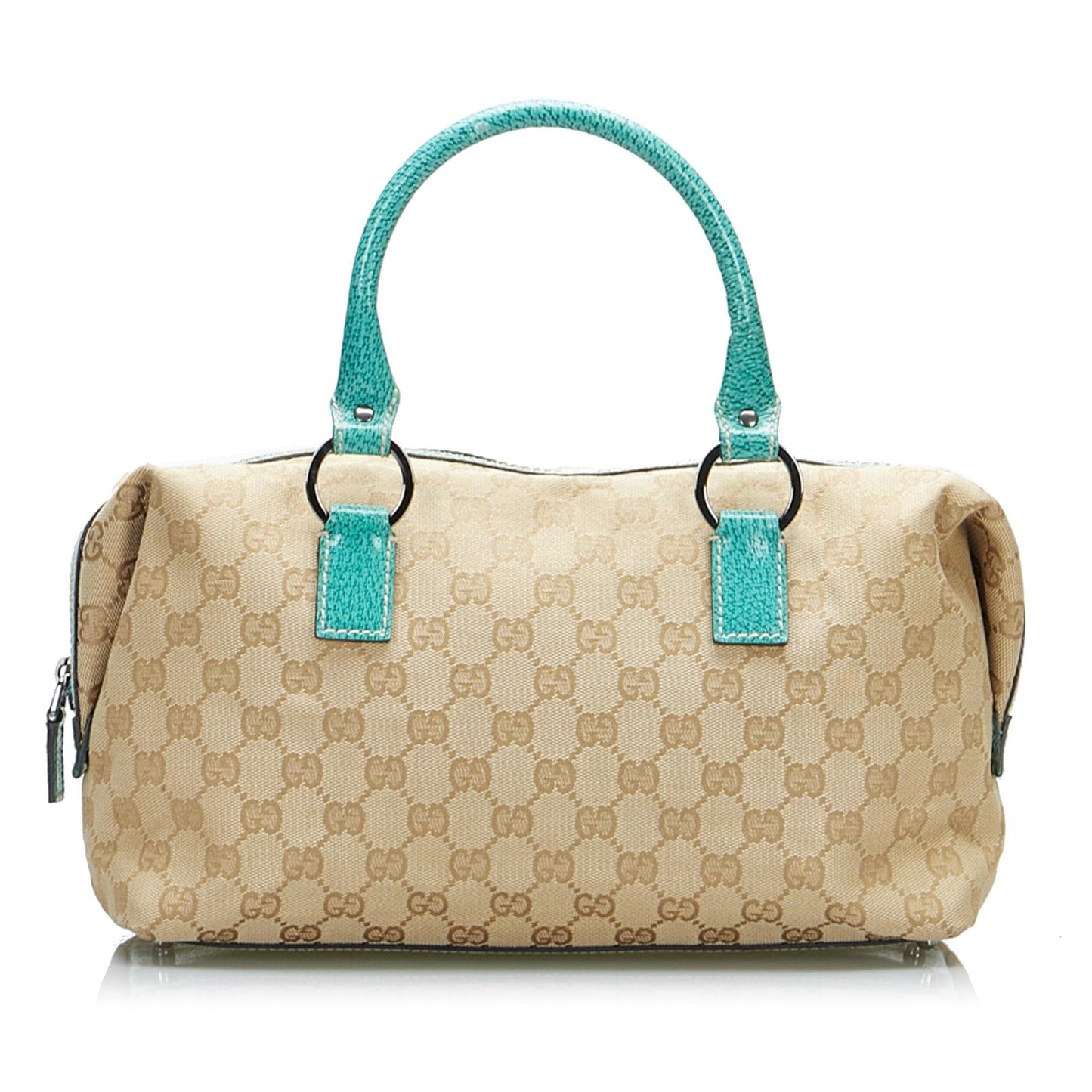 Gucci GG Boston SHG-sMTQ2e Canvas Brown Satchel Bag