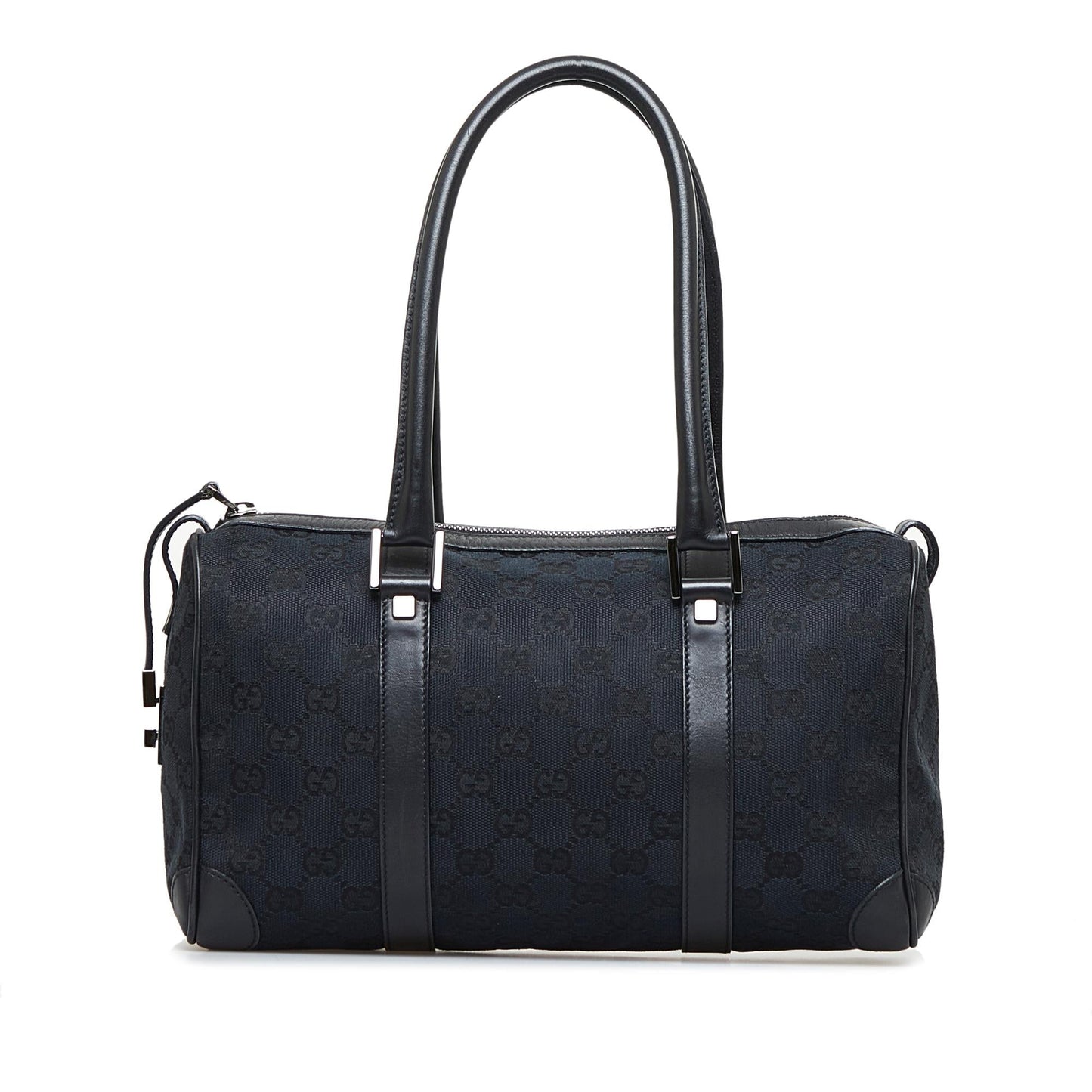 Gucci GG Boston SHG-gECfcO Canvas Black Satchel Bag