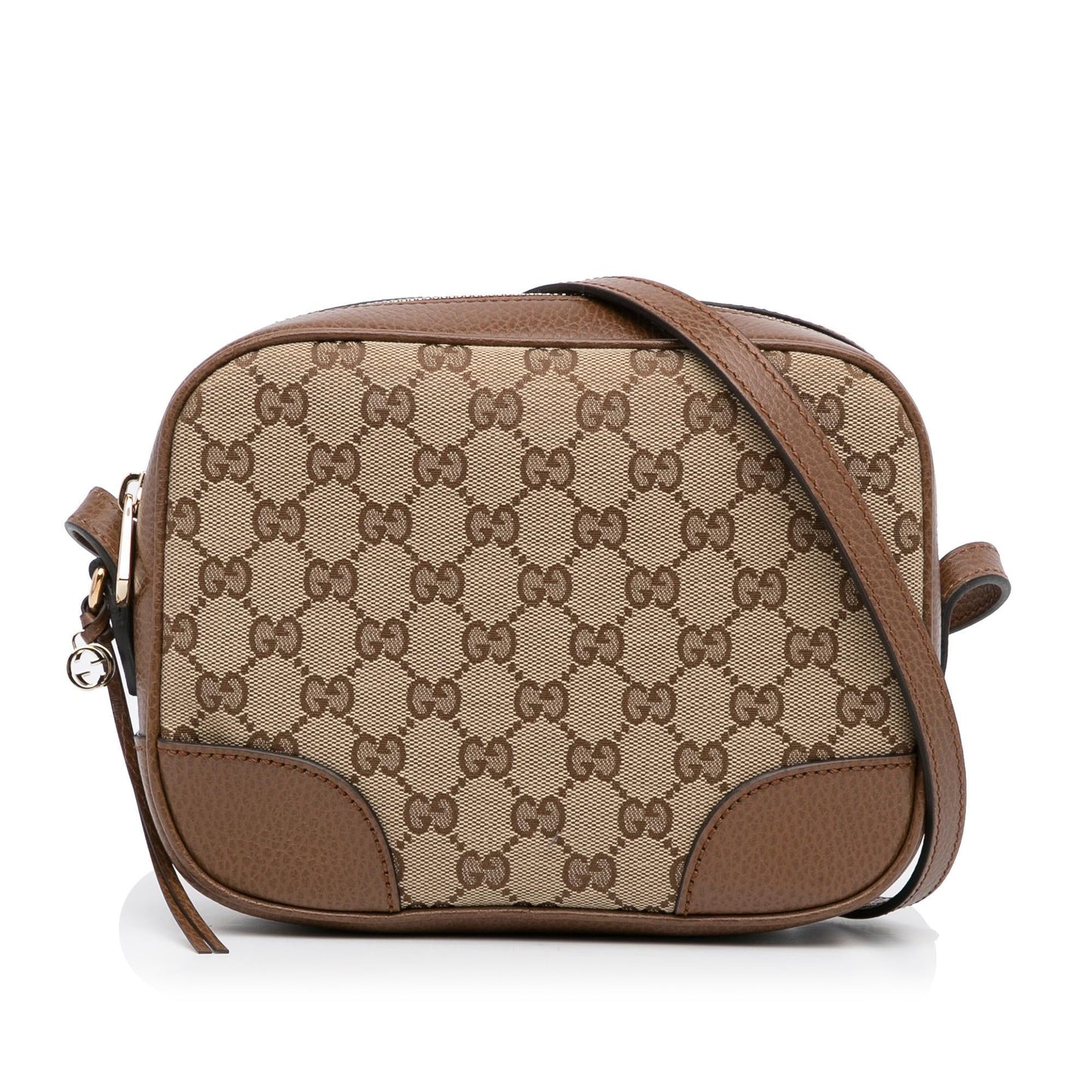 Gucci GG Bree SHG-zogHhj Canvas Calf Brown Crossbody Bag