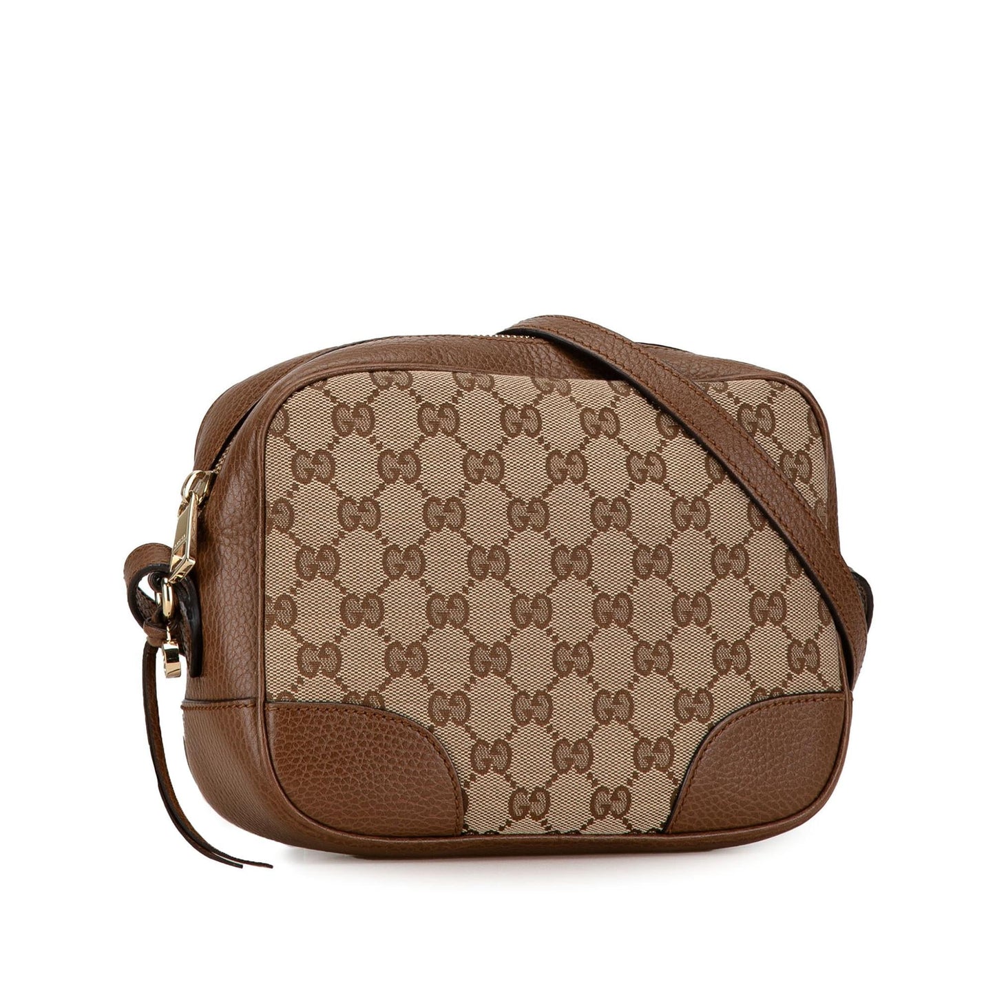 Gucci GG Bree SHG-6tx3cw Canvas Calf Brown Crossbody Bag