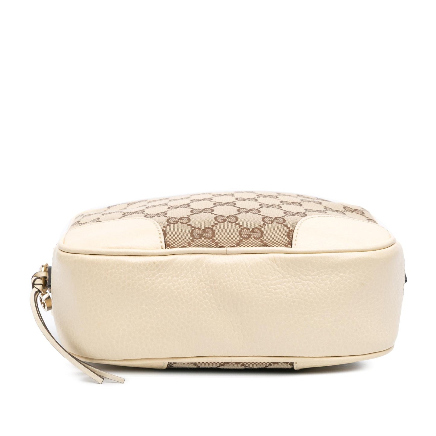Gucci GG Bree Canvas Calf White Brown Crossbody Bag Bree Crossbody