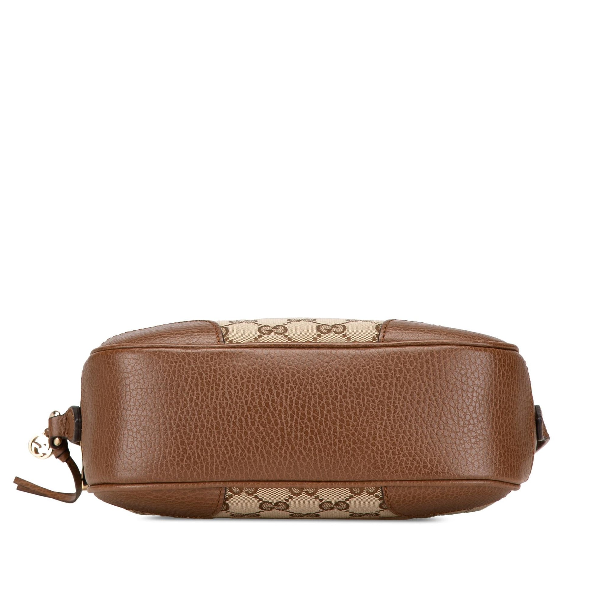 Gucci GG Bree Canvas Calf Brown Crossbody Bag Crossbody 4