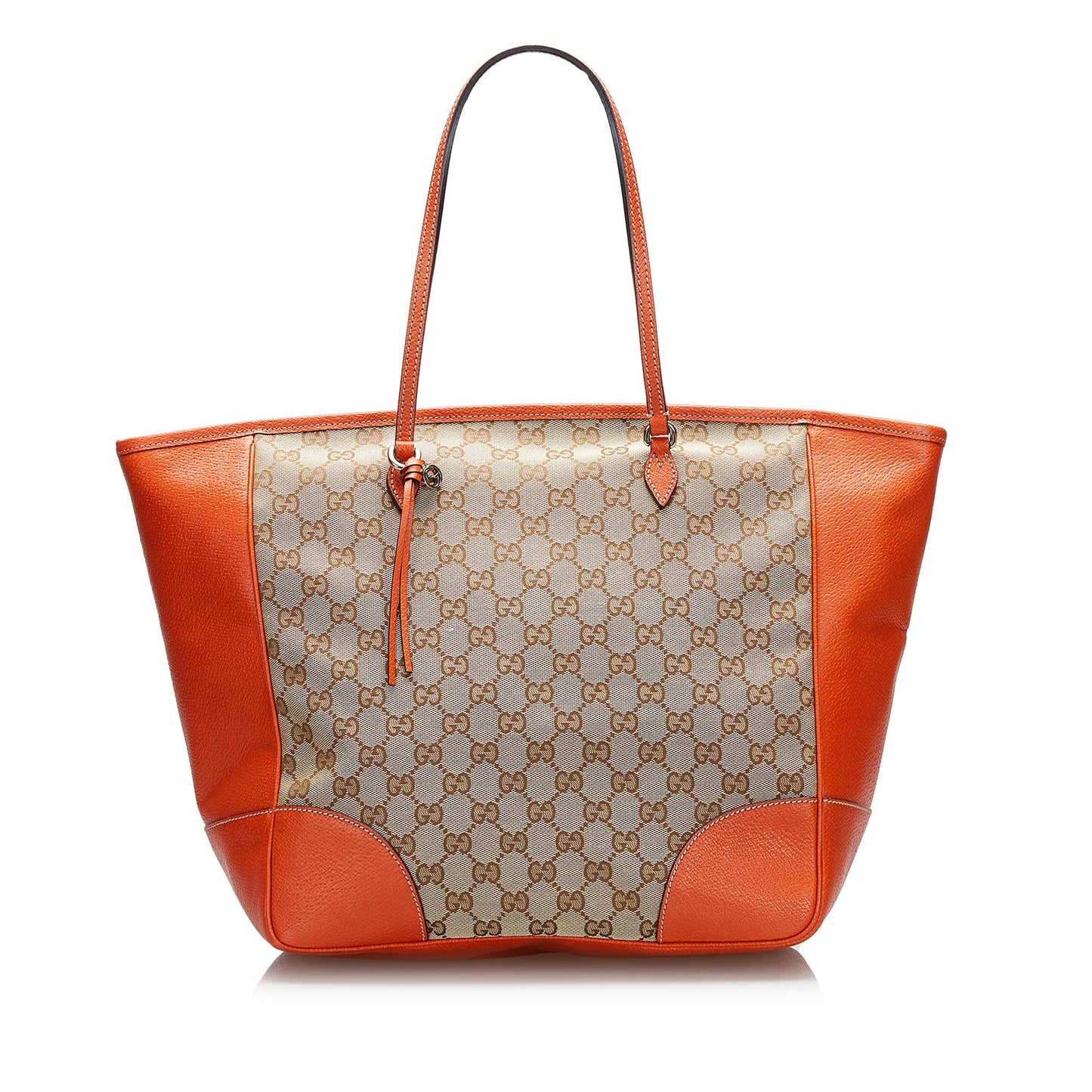 Gucci GG Bree SHG-1m3kbx Canvas Calf Brown Orange Tote Bag
