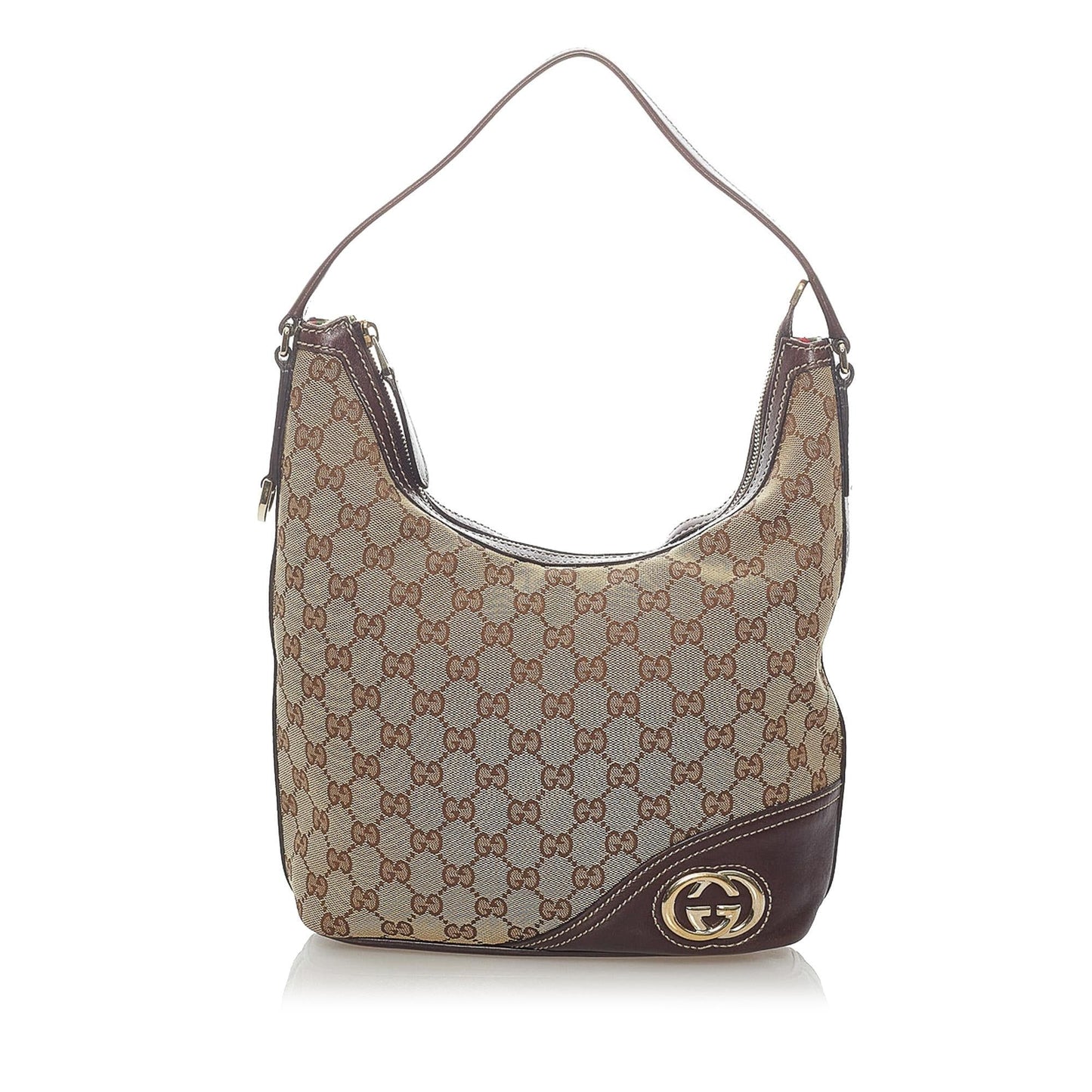 Gucci GG Britt SHG Canvas Brown Shoulder Bag