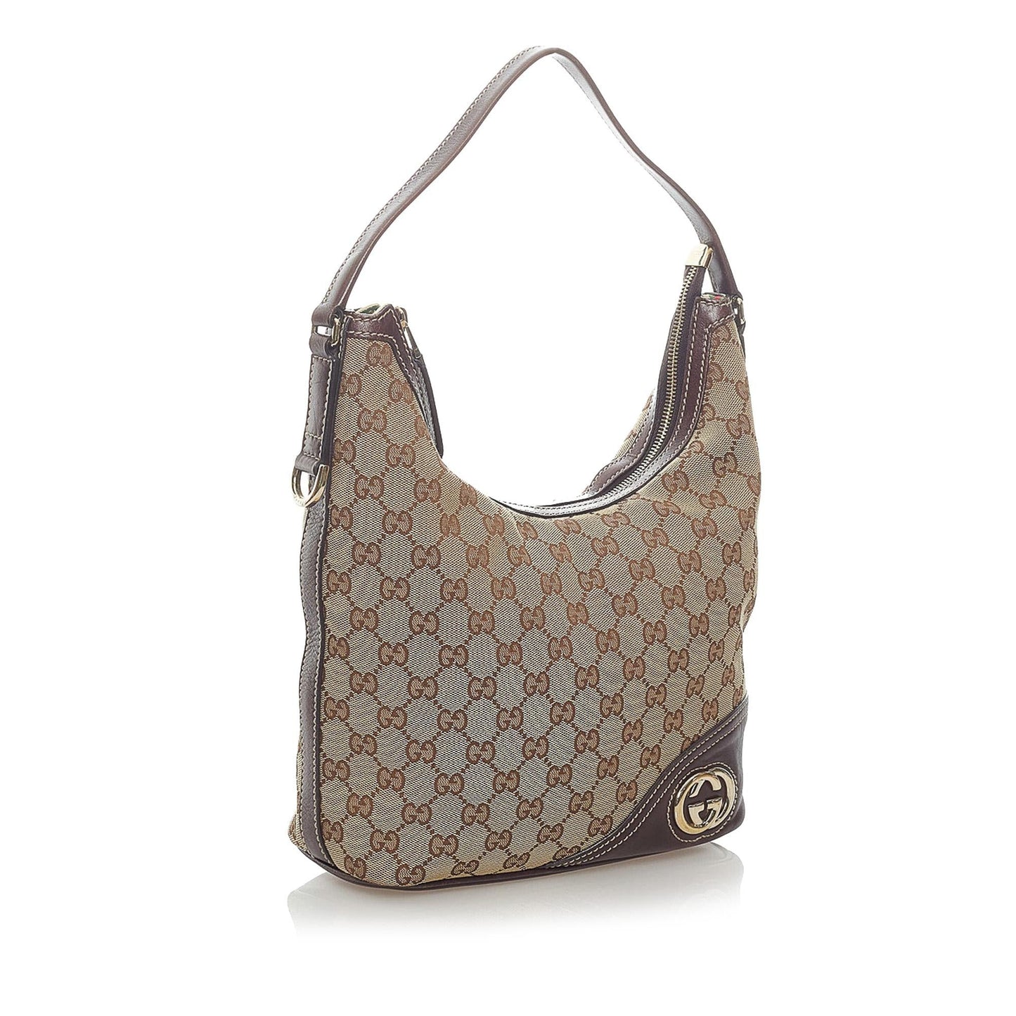 Gucci GG Britt SHG Canvas Brown Shoulder Bag