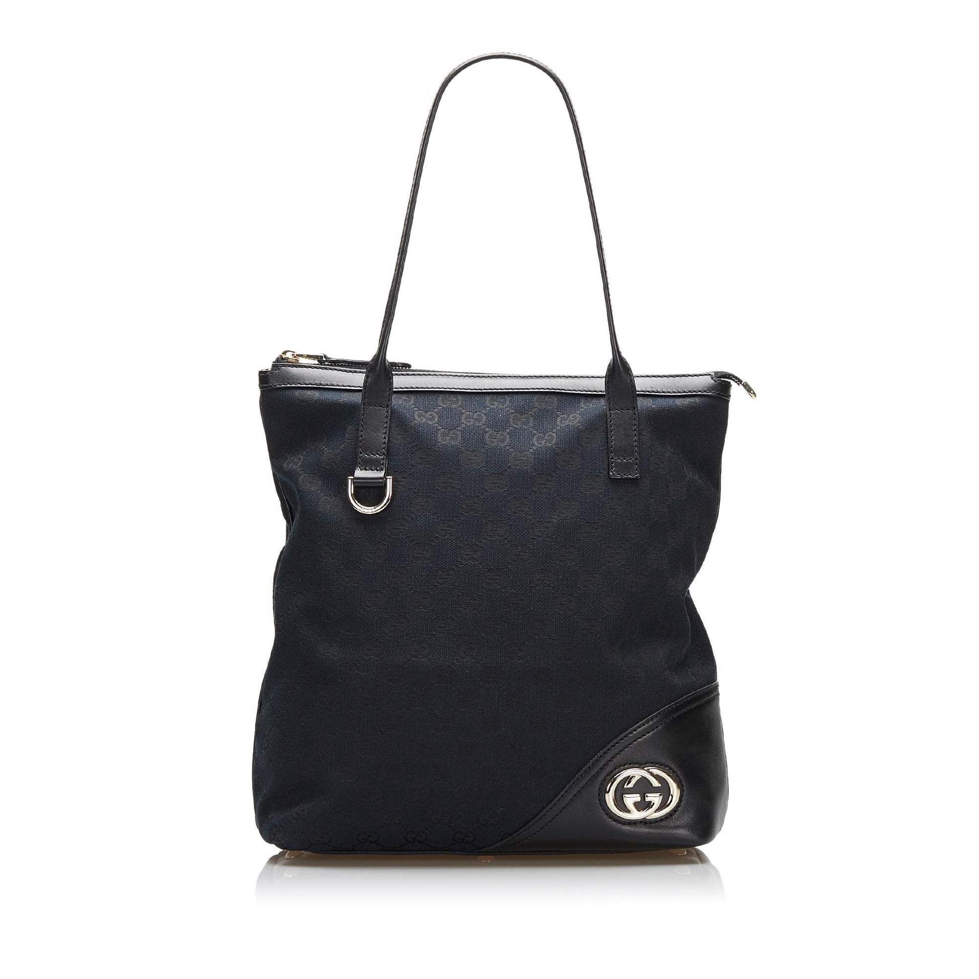 Gucci GG Britt SHG-BflEaN Canvas Blue Tote Bag