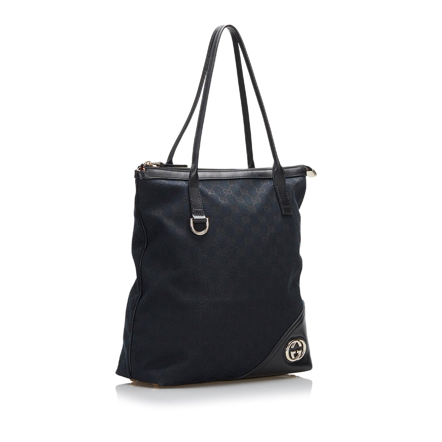 Gucci GG Britt SHG-BflEaN Canvas Blue Tote Bag