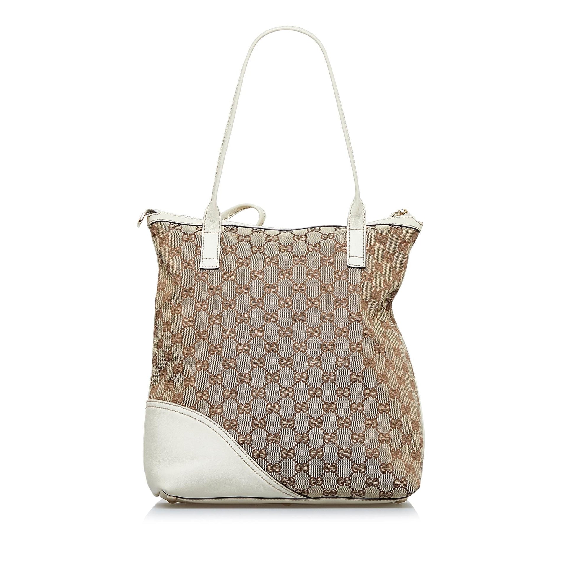 Gucci GG Britt SHG-axmj8C Canvas Brown Tote Bag