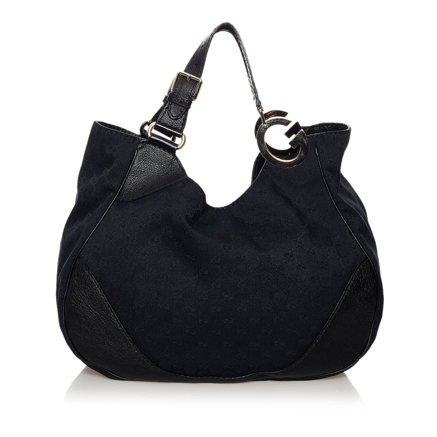 Gucci GG Charlotte SHG Canvas Black Shoulder Bag