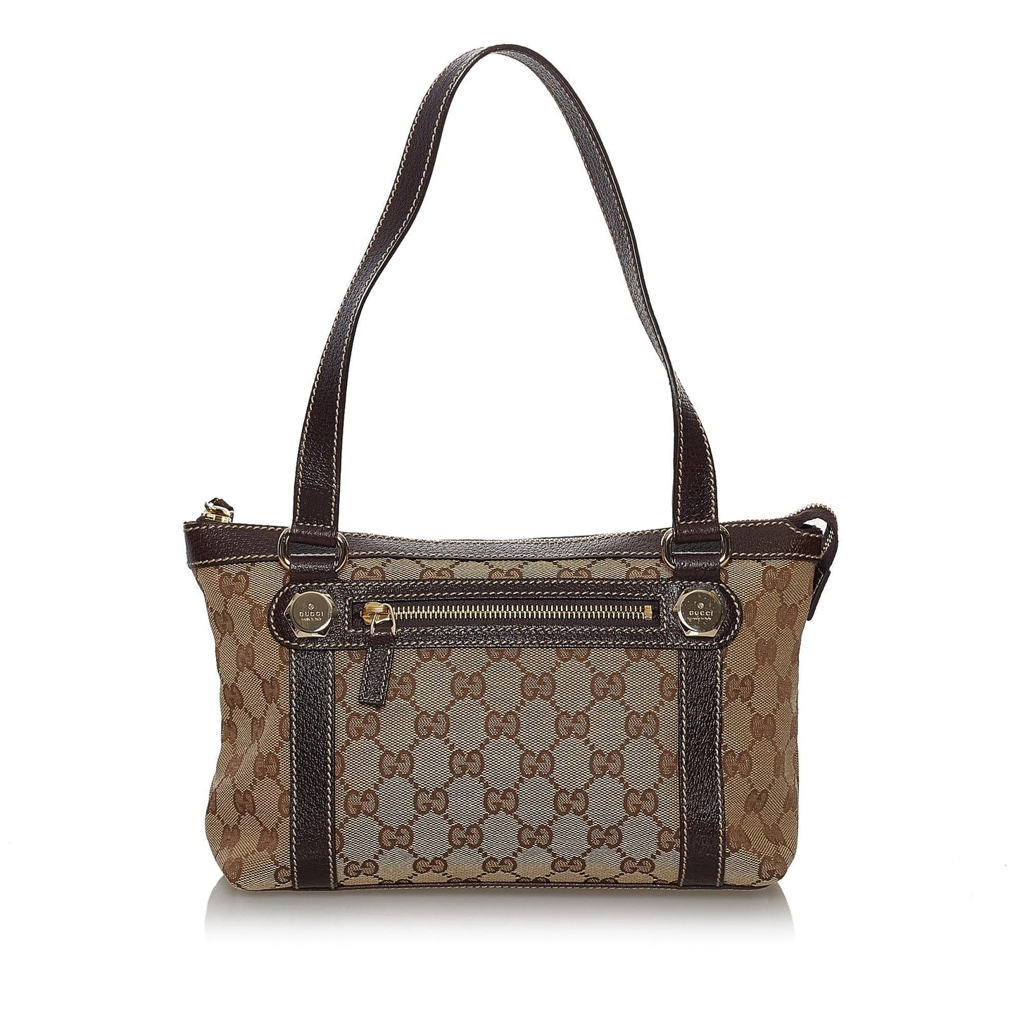 Gucci GG Charmy SHG Canvas Black Brown Shoulder Bag