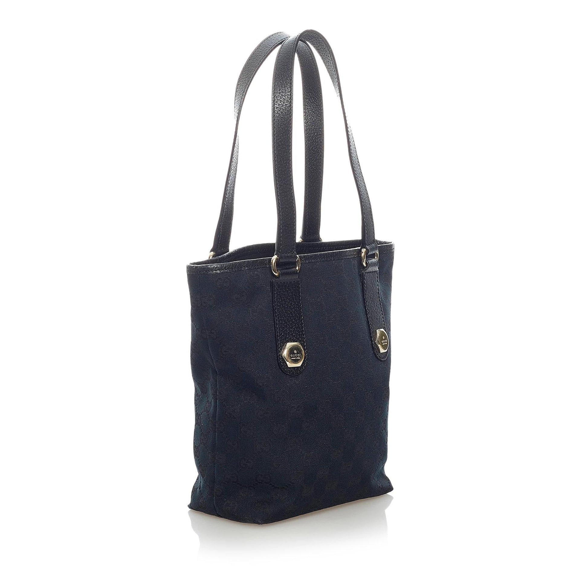 Gucci GG Charmy SHG Canvas Calf Blue Shoulder Bag