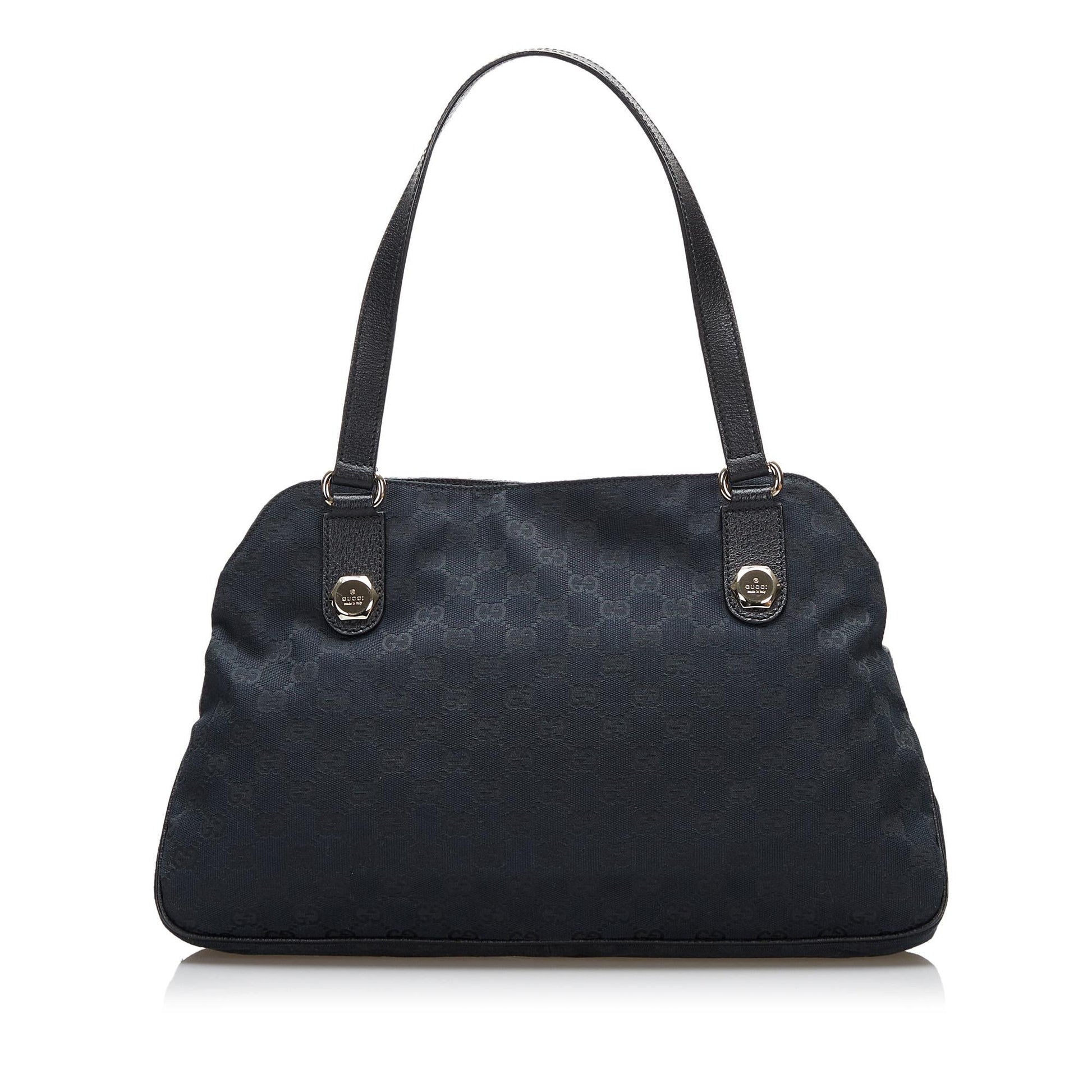 Gucci GG Charmy SHG Canvas Black Shoulder Bag