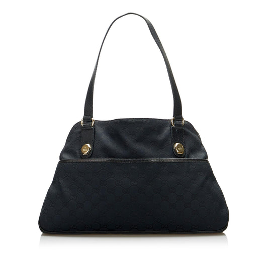 Gucci GG Charmy SHG-PA43Gi Canvas Calf Black Shoulder Bag