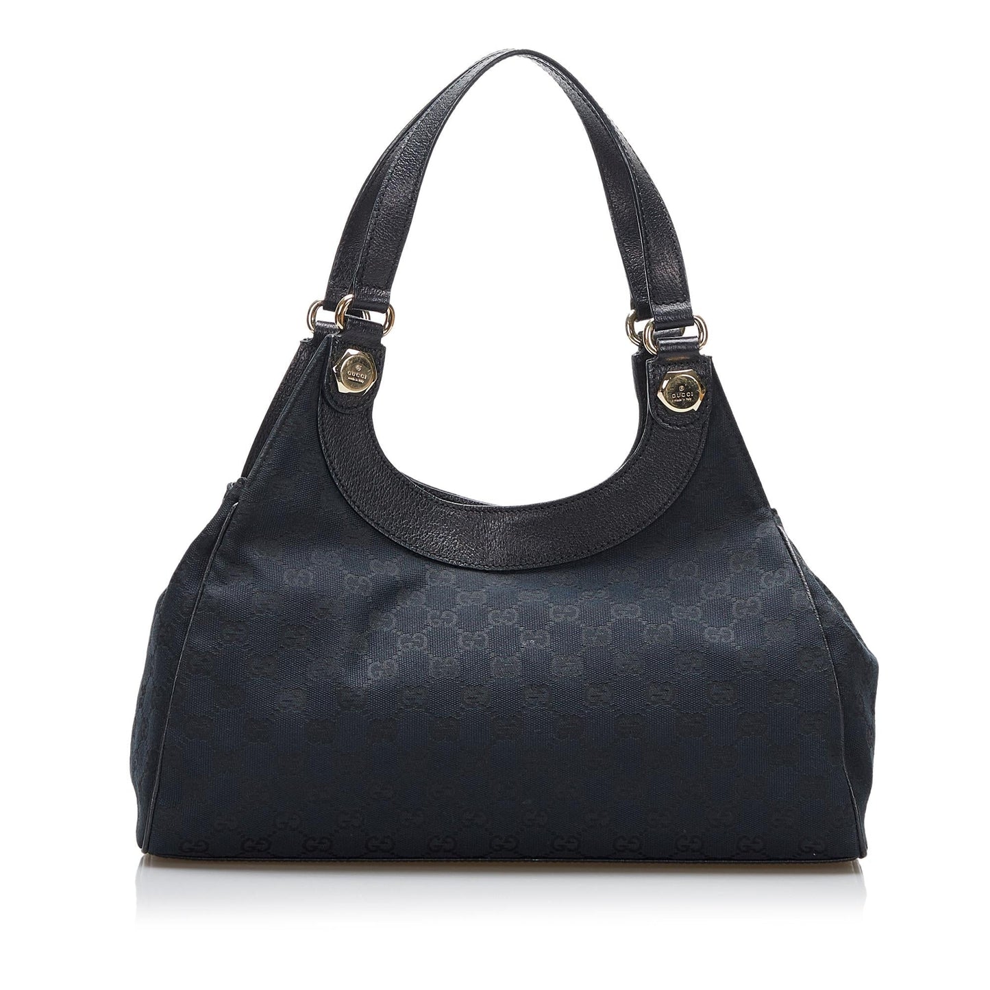 Gucci GG Charmy SHG-cd7kgE Canvas Calf Black Shoulder Bag