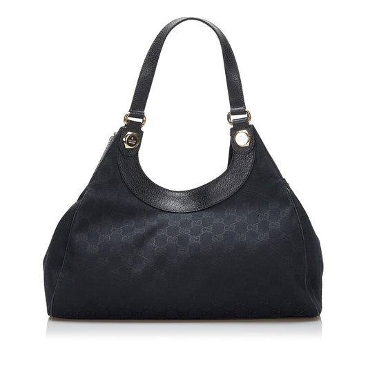 Gucci GG Charmy SHG-nsmauc Canvas Calf Brown Shoulder Bag