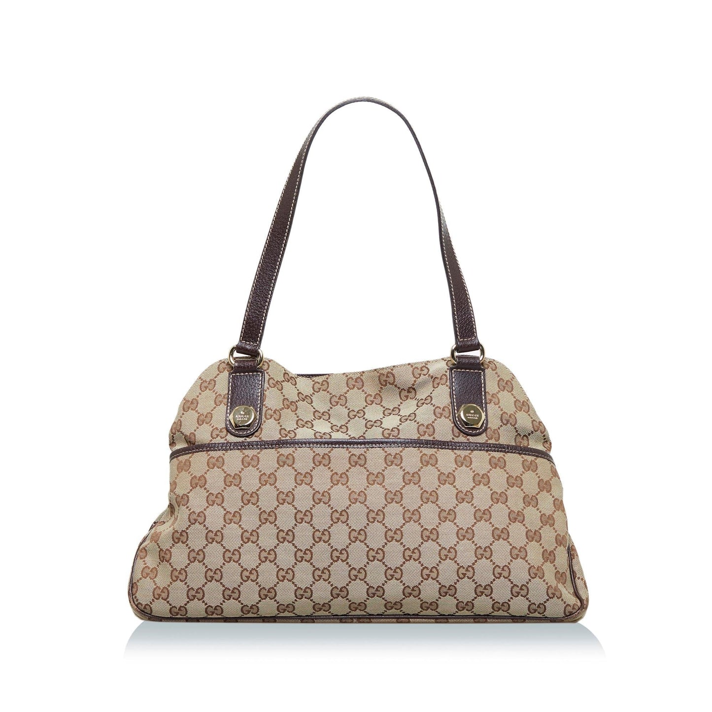Gucci GG Charmy SHG-GeAMUI Canvas Calf Brown Shoulder Bag