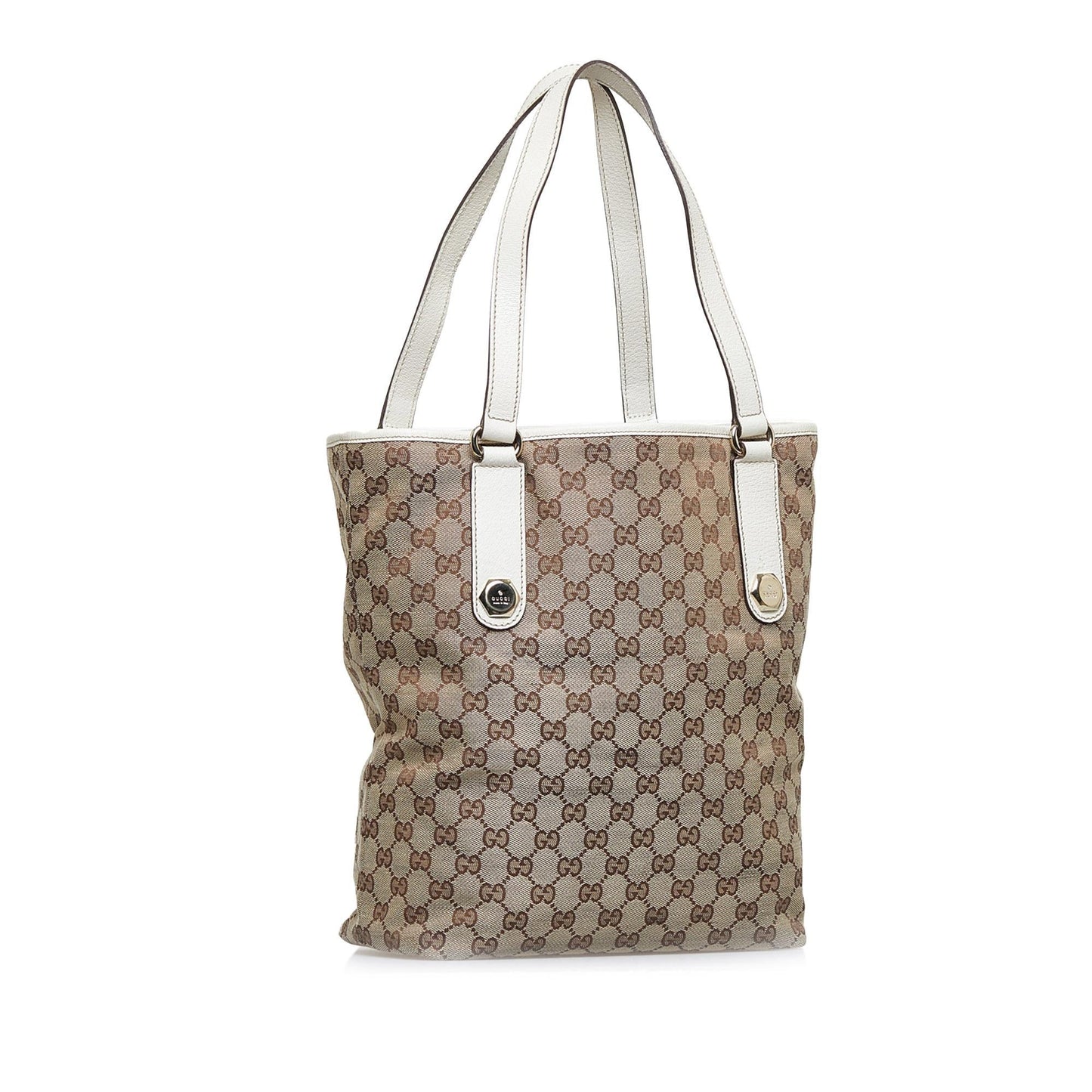 Gucci GG Charmy SHG-LXzSG7 Canvas Brown Tote Bag