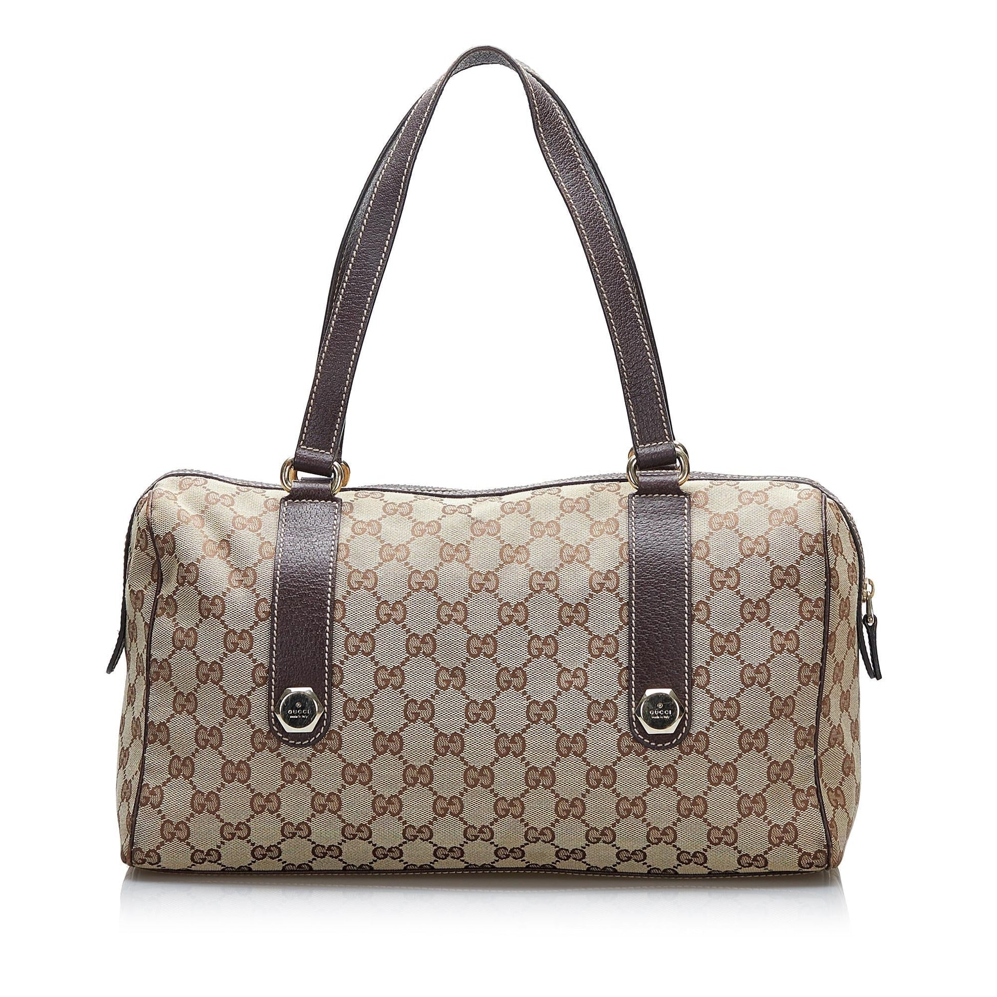 Gucci GG Charmy SHG-IJAF8H Canvas Brown Shoulder Bag