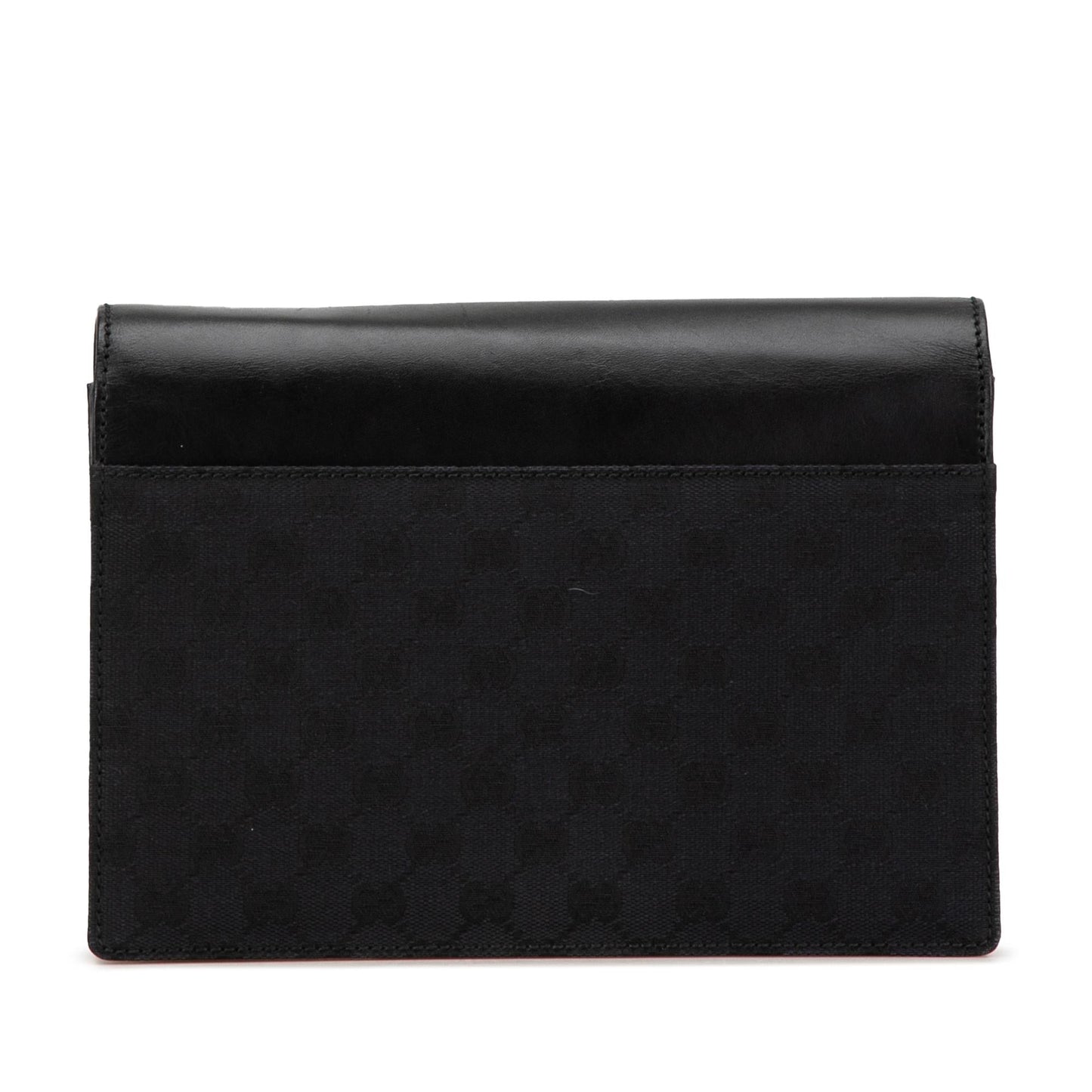 Gucci GG SHG-tJGBgu Canvas Black Clutch Bag