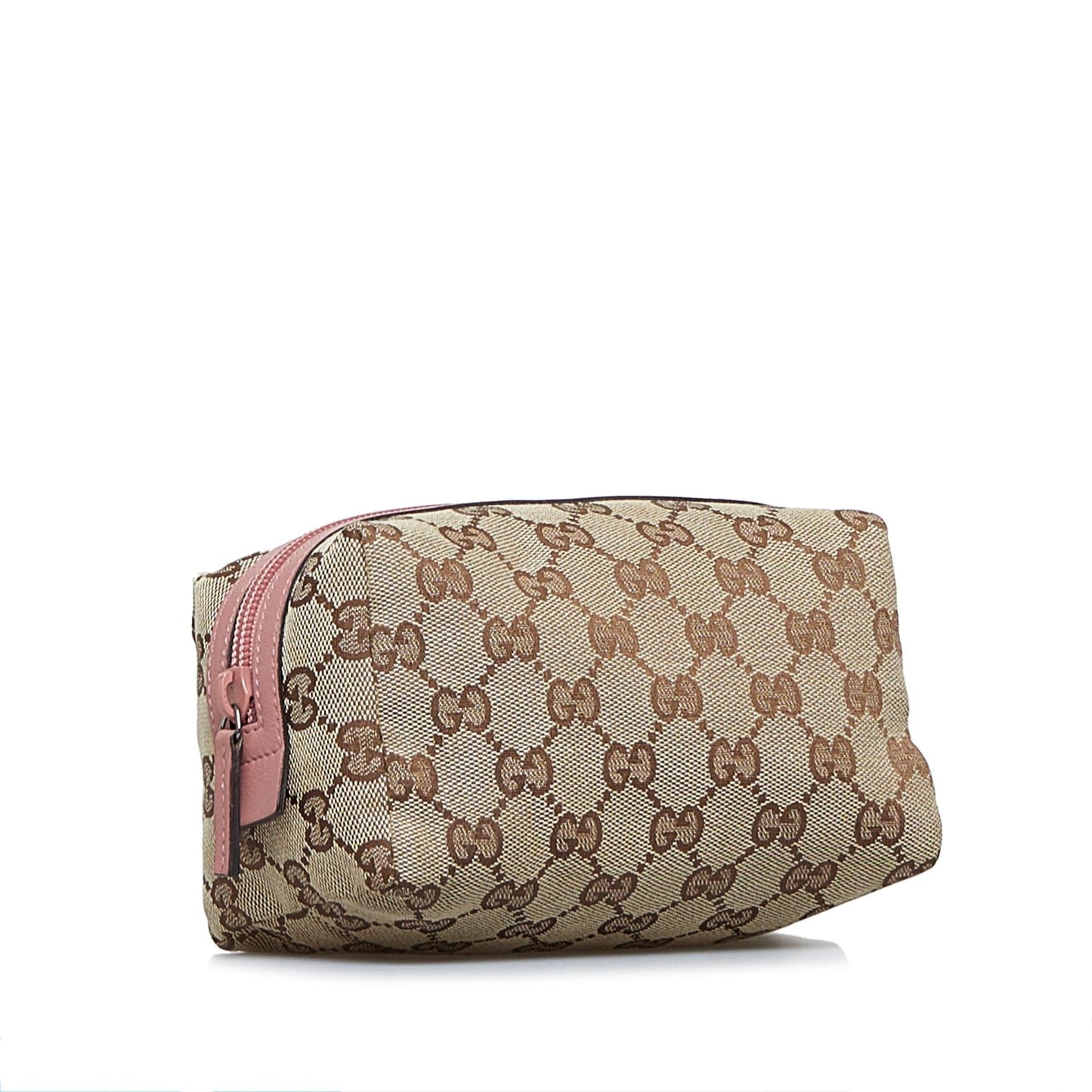 Gucci GG Cosmetic Pouch SHG-naEElv Canvas Brown Handbag