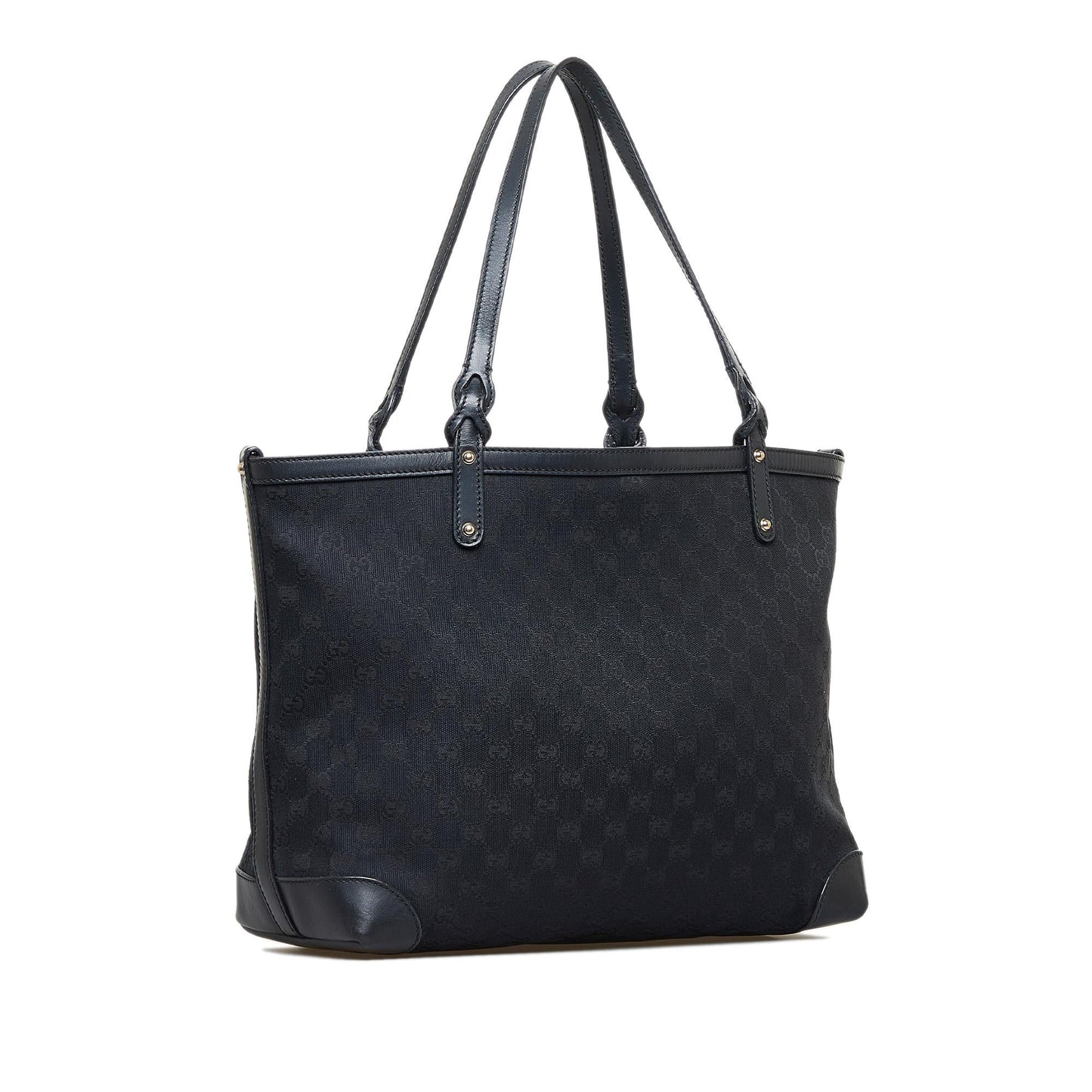 Gucci GG Craft SHG-dNhqw1 Canvas Black Tote Bag