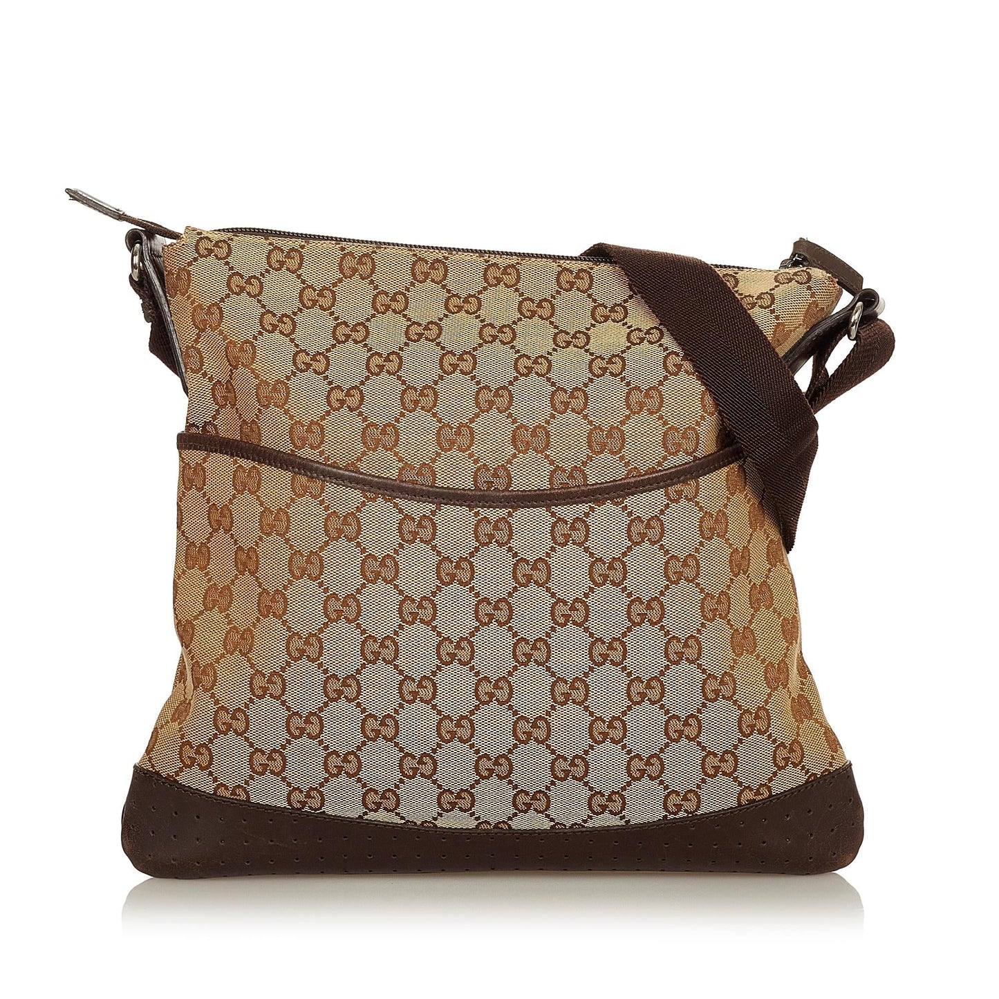 Gucci GG SHG Canvas Brown Crossbody Bag 18