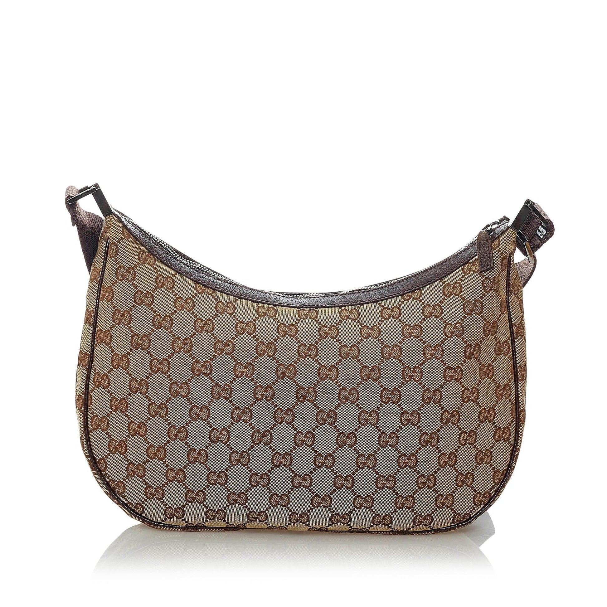 Gucci GG SHG Canvas Brown Crossbody Bag 16