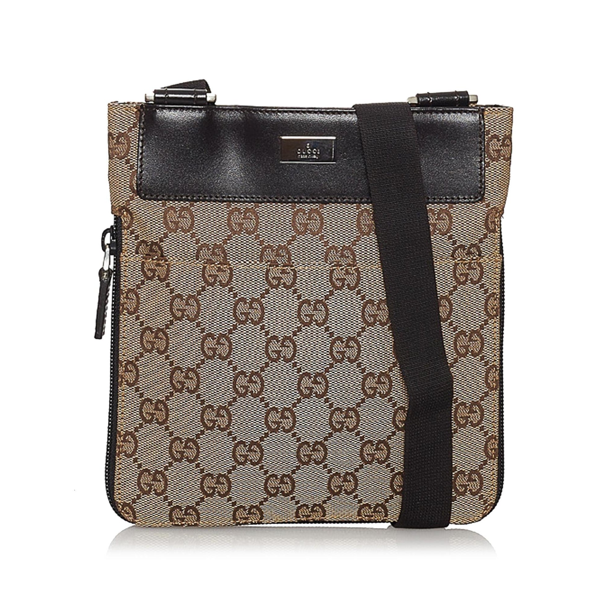 Gucci GG SHG Canvas Brown Crossbody Bag 17