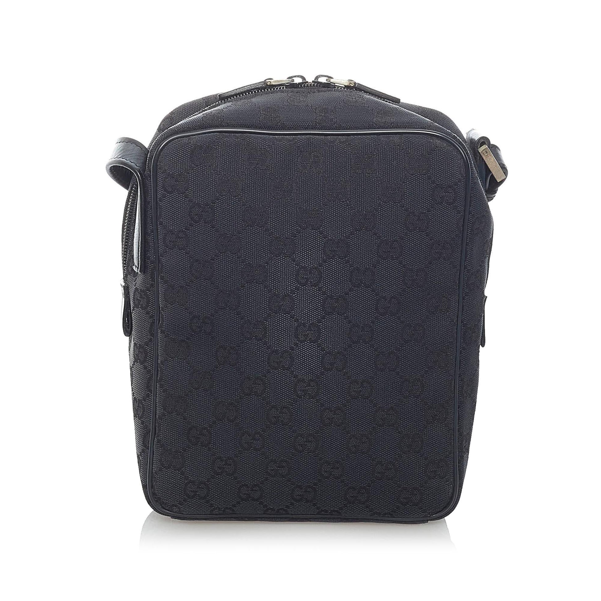 Gucci GG SHG Canvas Black Crossbody Bag 15