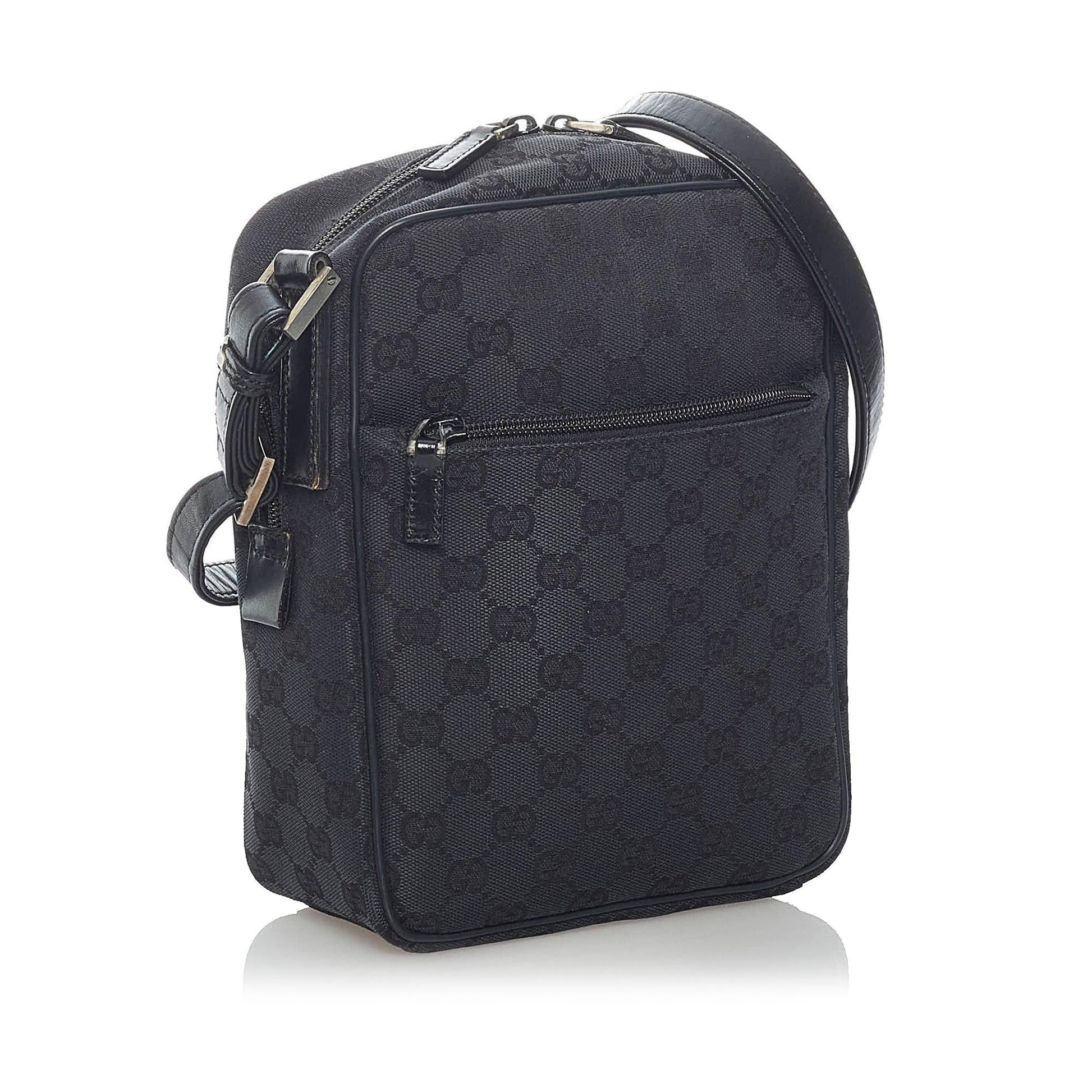 Gucci GG SHG Canvas Black Crossbody Bag 15