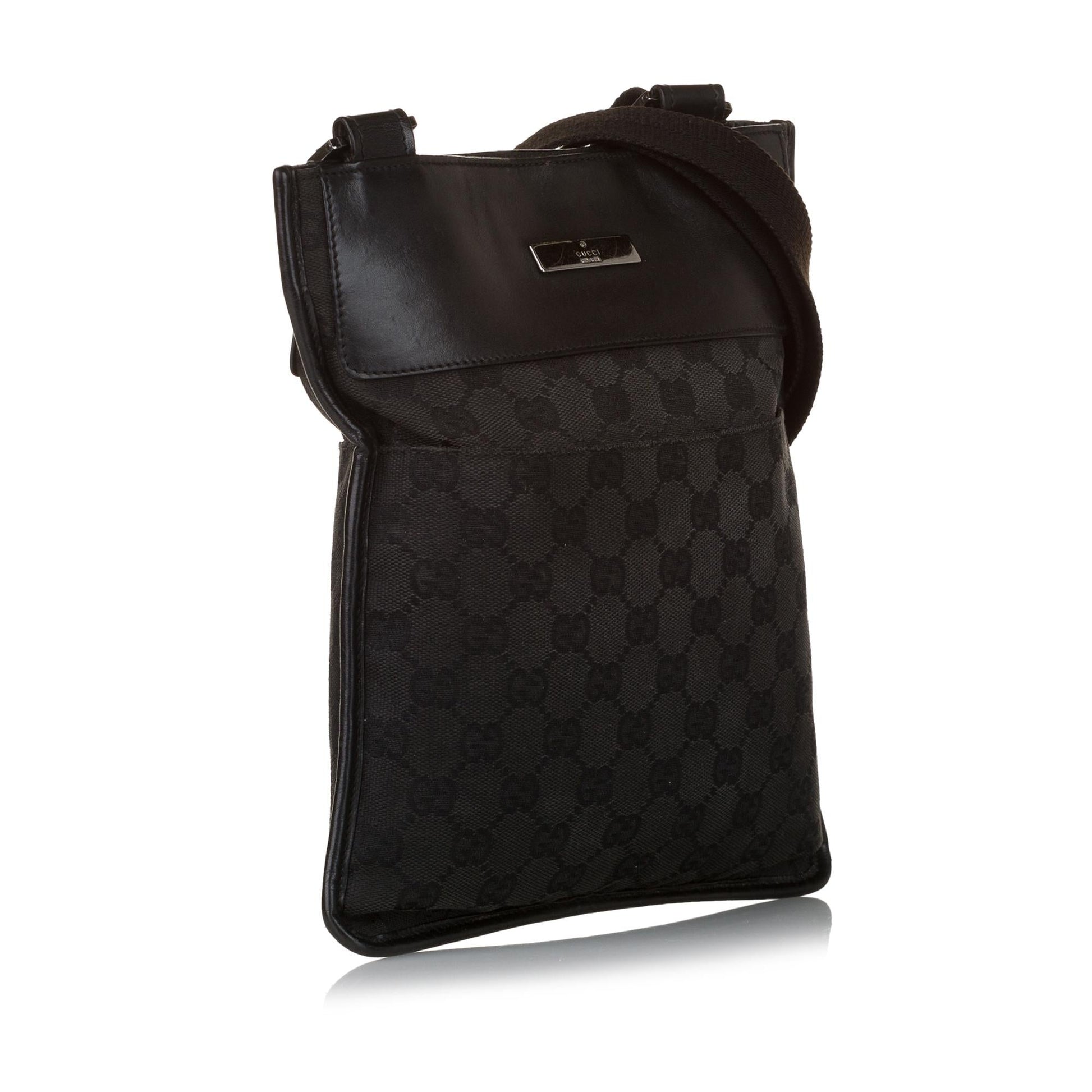Gucci GG SHG Canvas Black Crossbody Bag 16