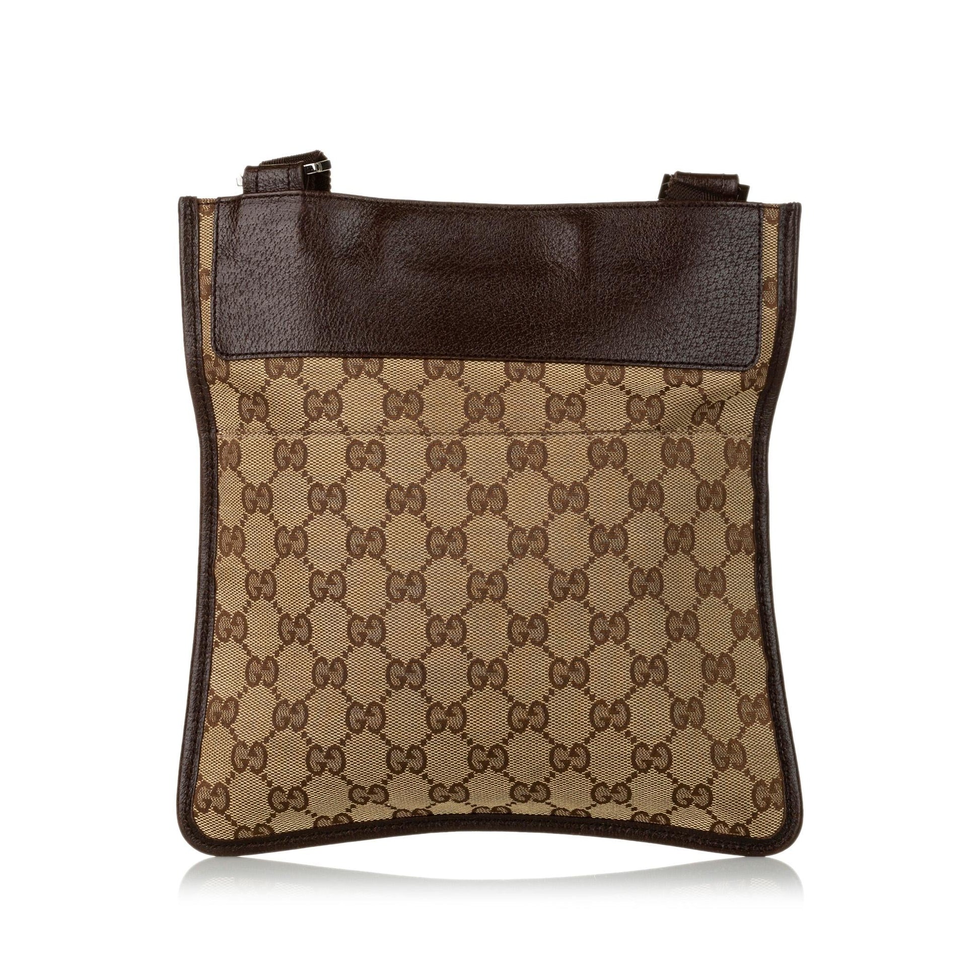 Gucci GG SHG Canvas Brown Crossbody Bag 20