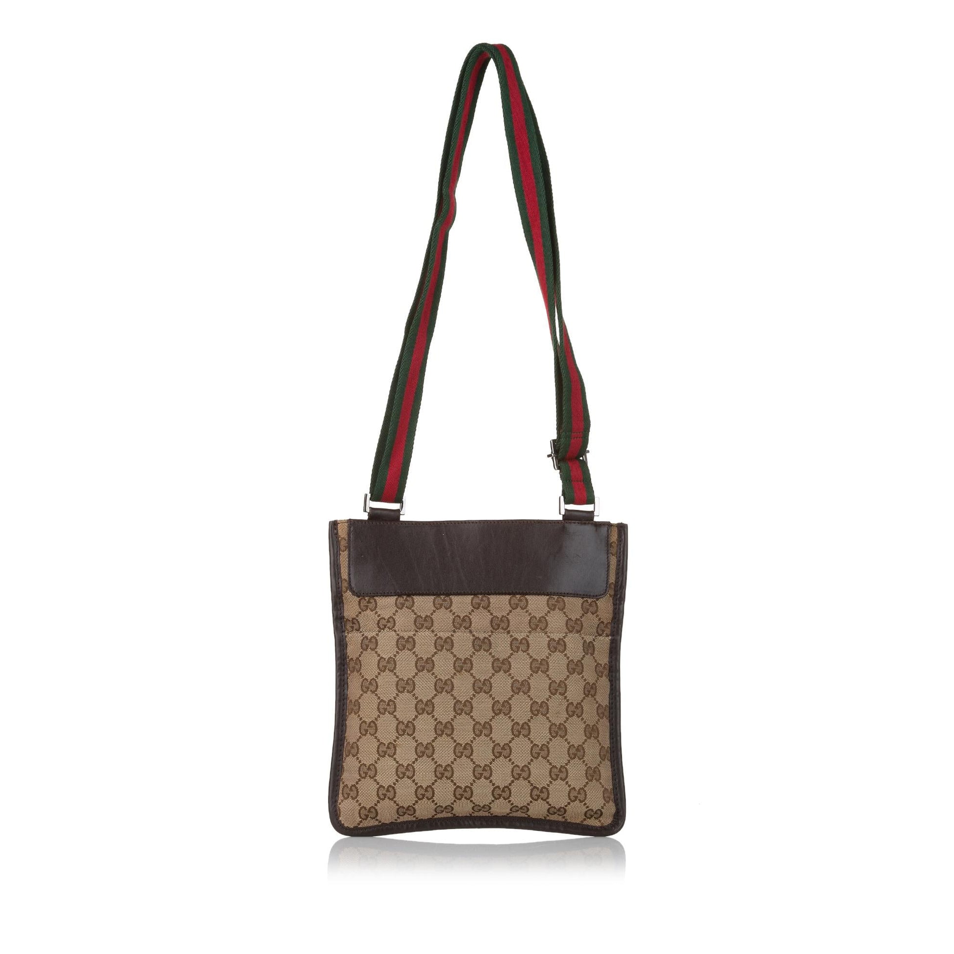 Gucci GG SHG Canvas Brown Crossbody Bag 21