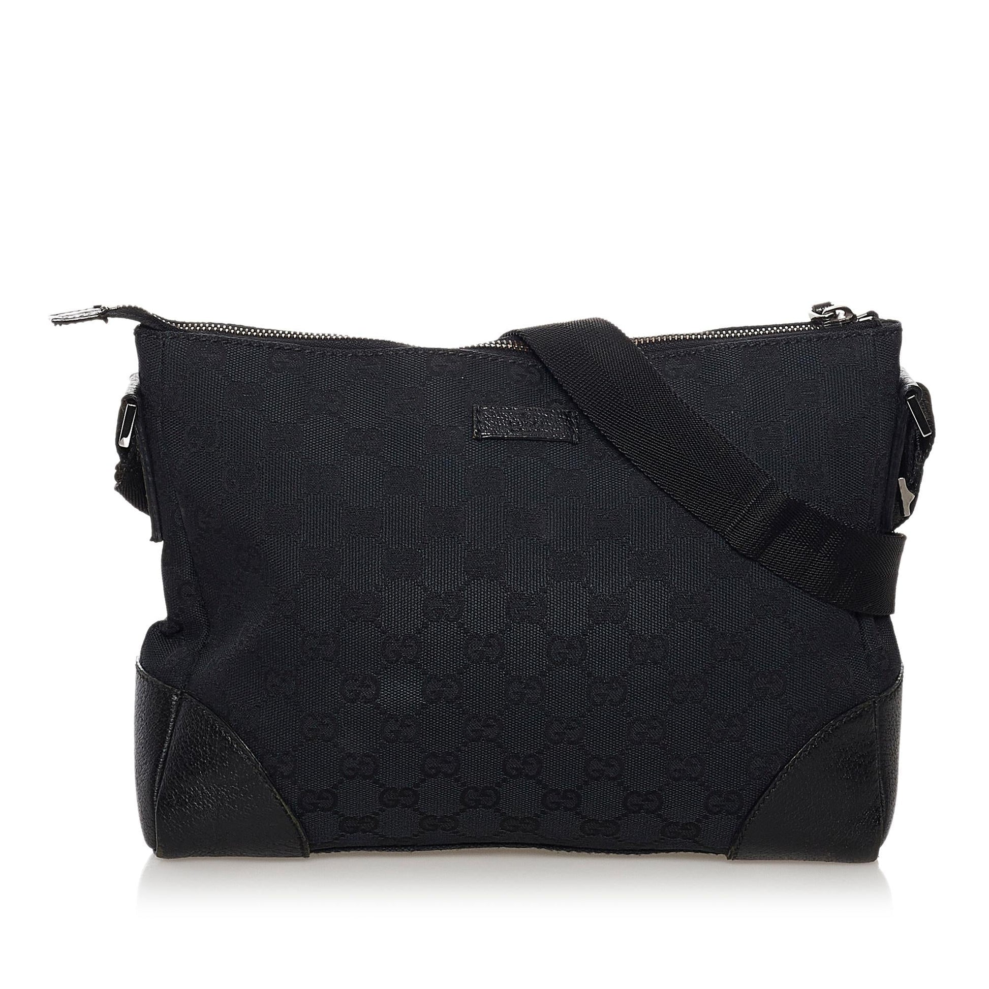 Gucci GG SHG Canvas Black Crossbody Bag 18