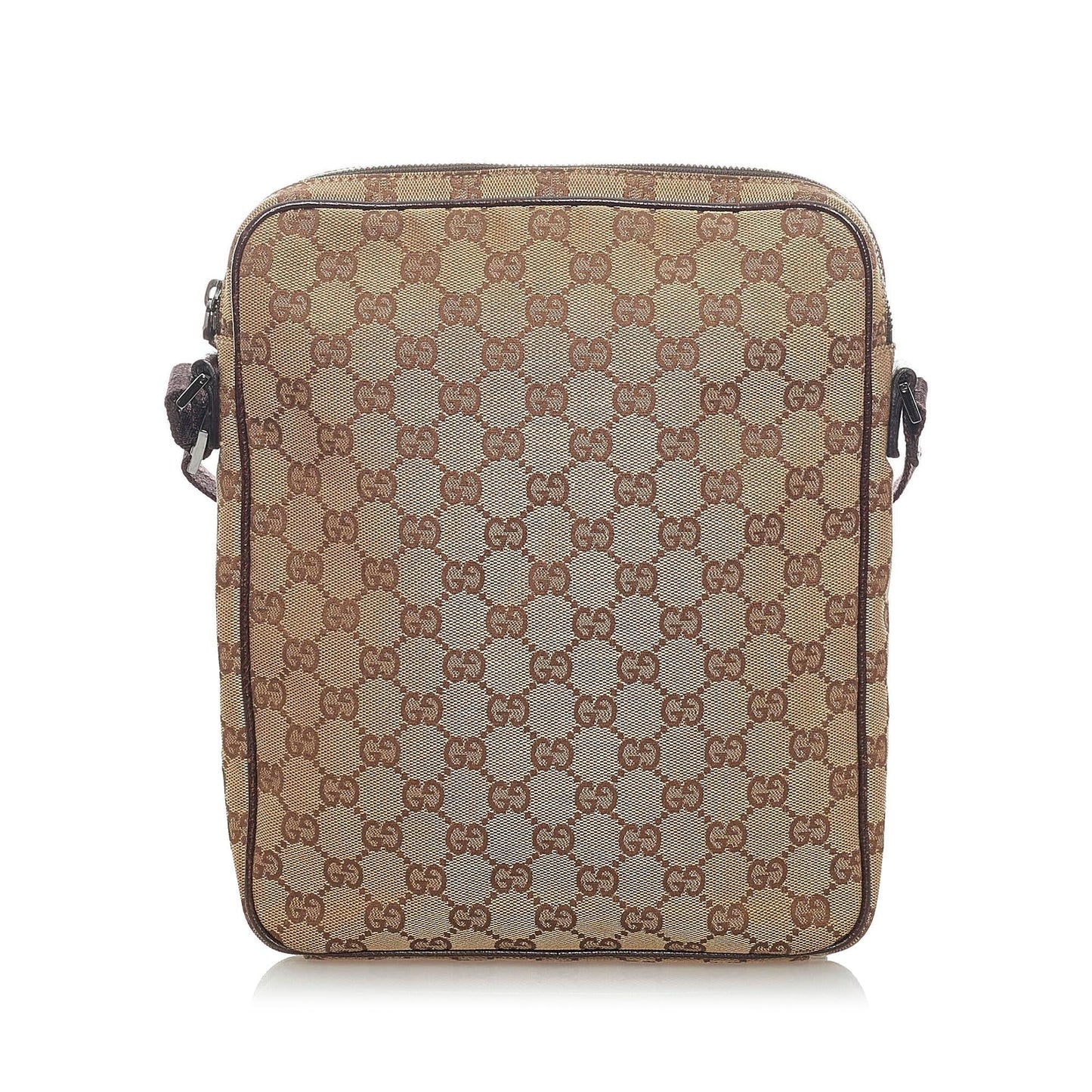 Gucci GG SHG Canvas Brown Crossbody Bag 27