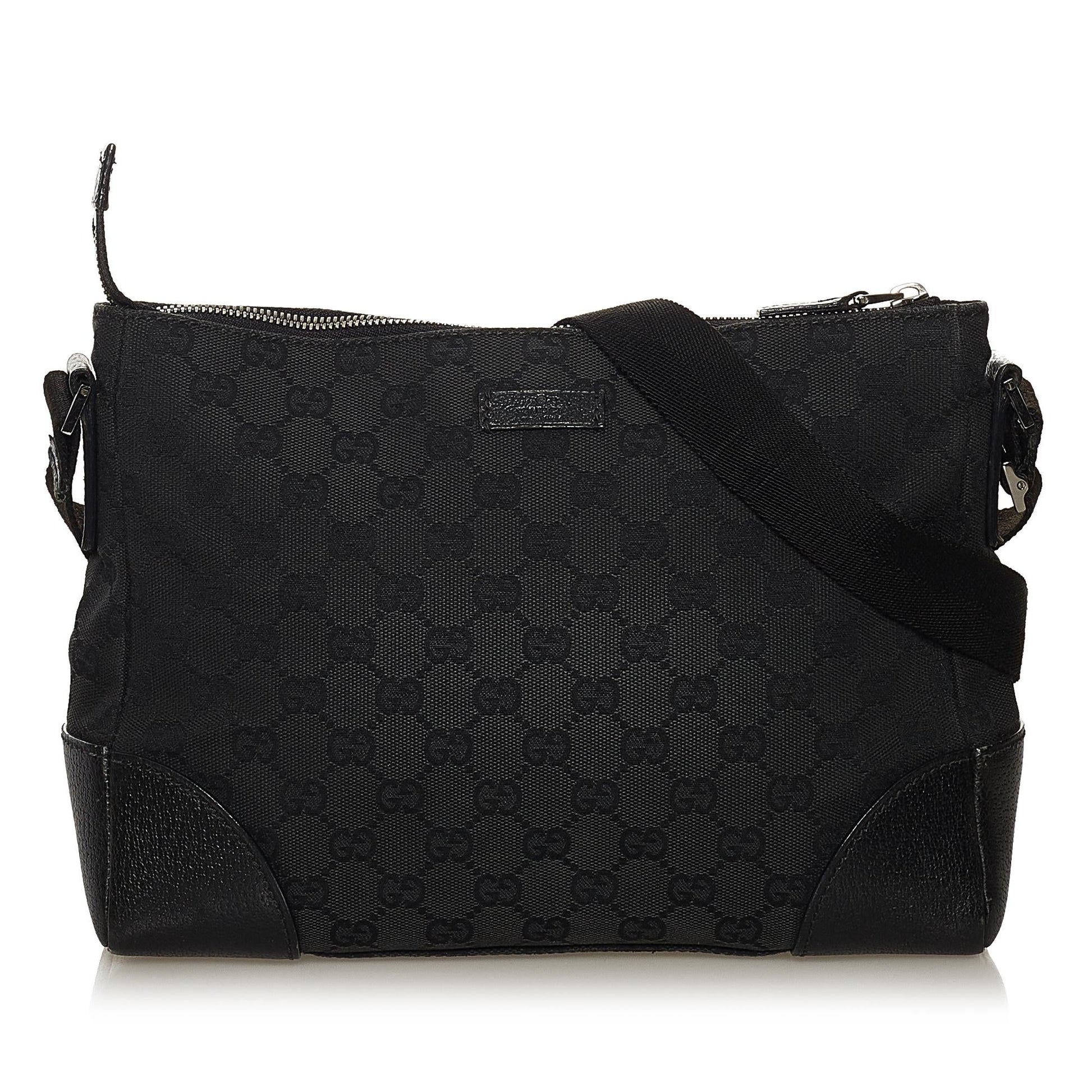Gucci GG SHG Canvas Black Crossbody Bag 4