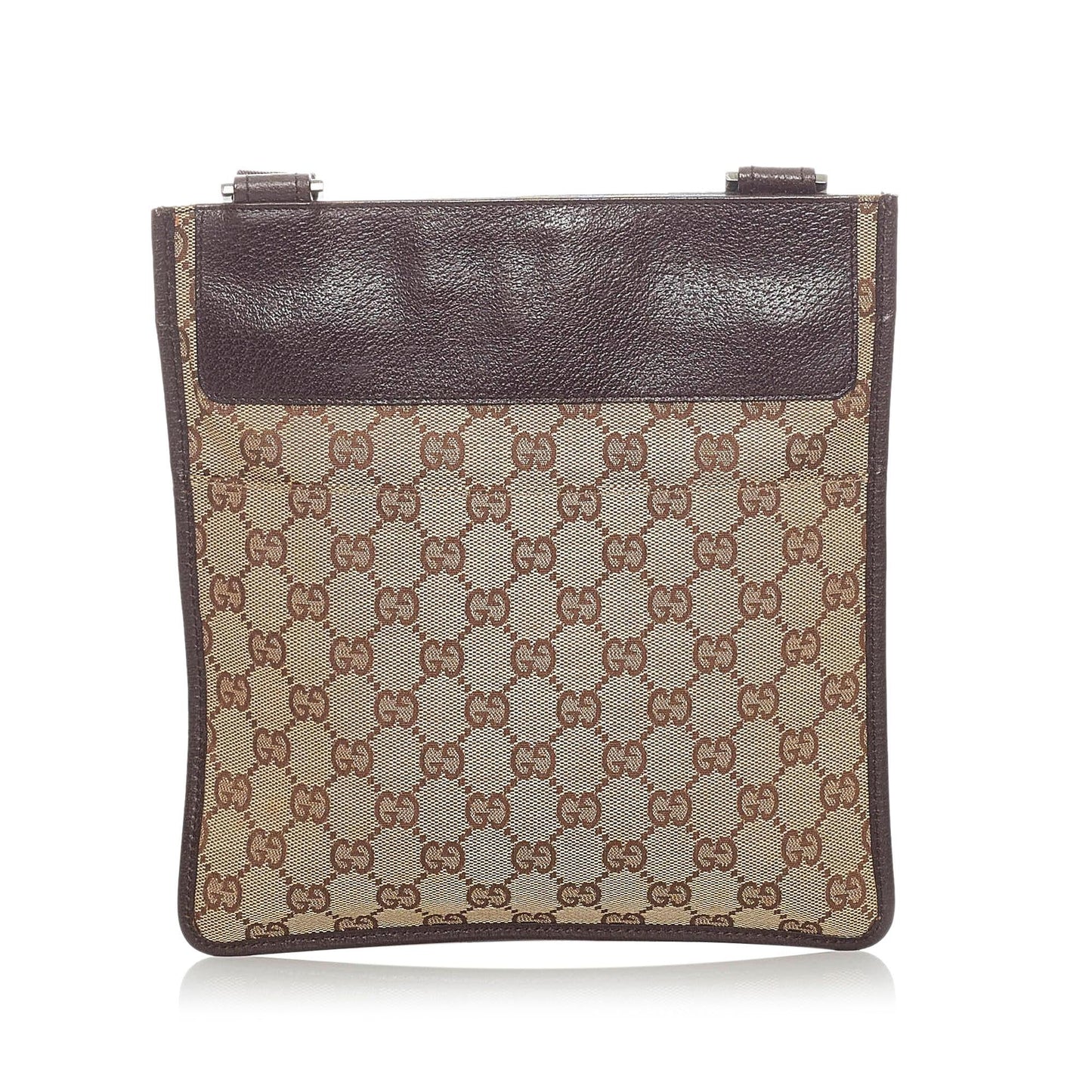 Gucci GG SHG Canvas Calf Brown Crossbody Bag 3