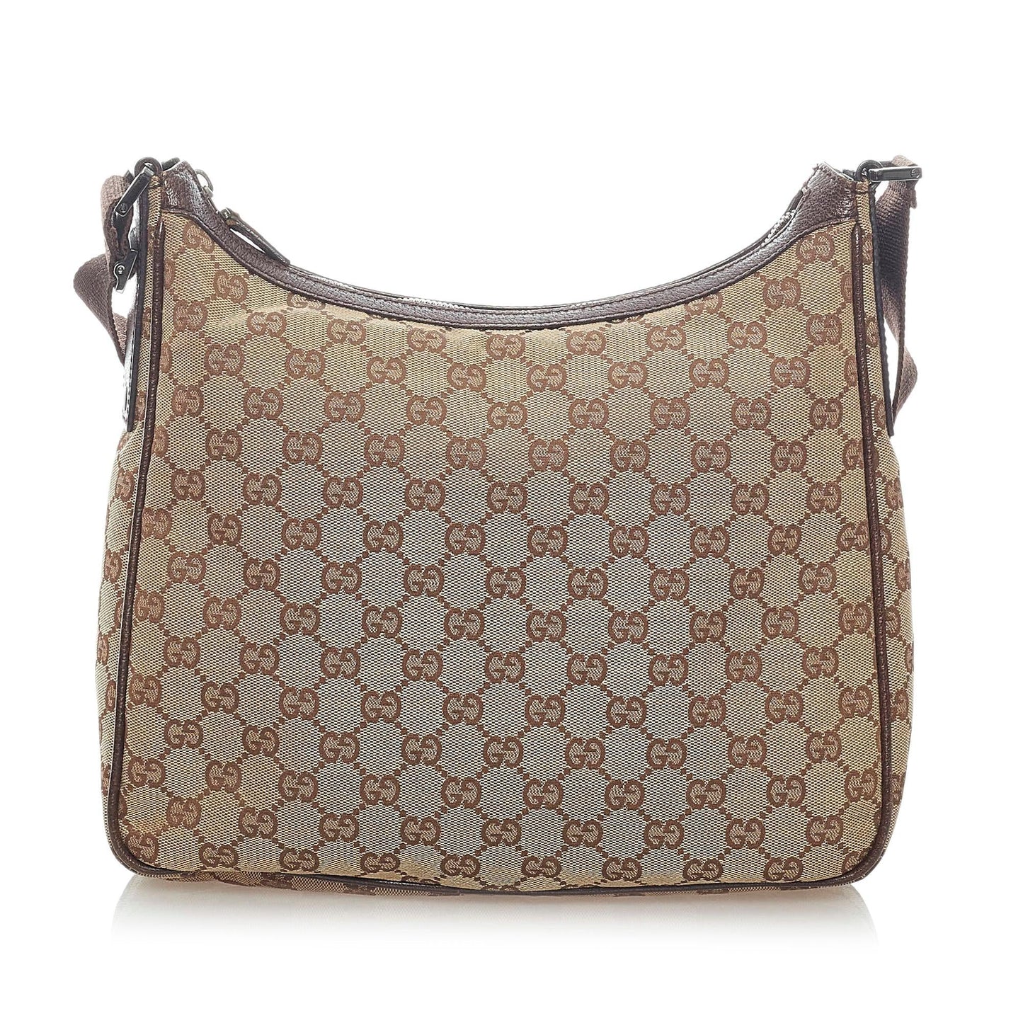 Gucci GG SHG Canvas Calf Brown Crossbody Bag 5