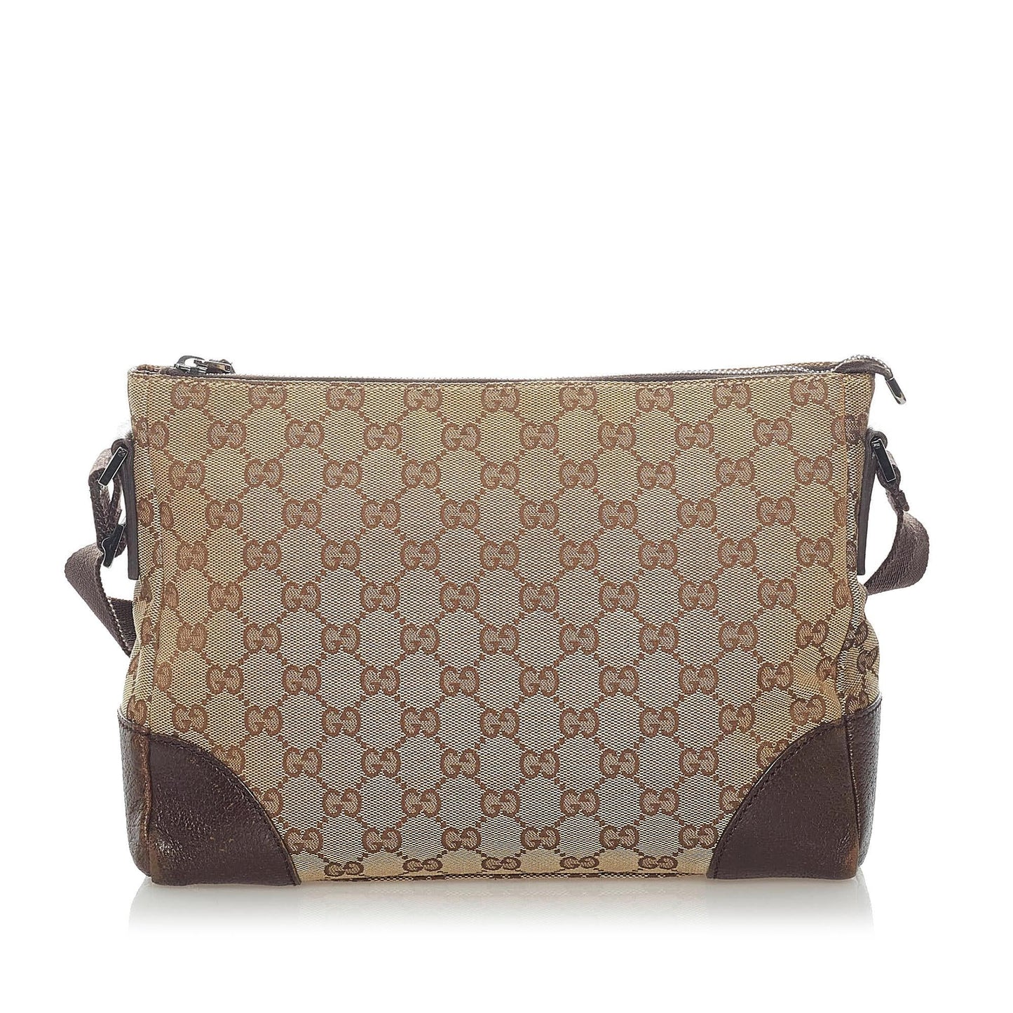 Gucci GG SHG Canvas Brown Crossbody Bag 5