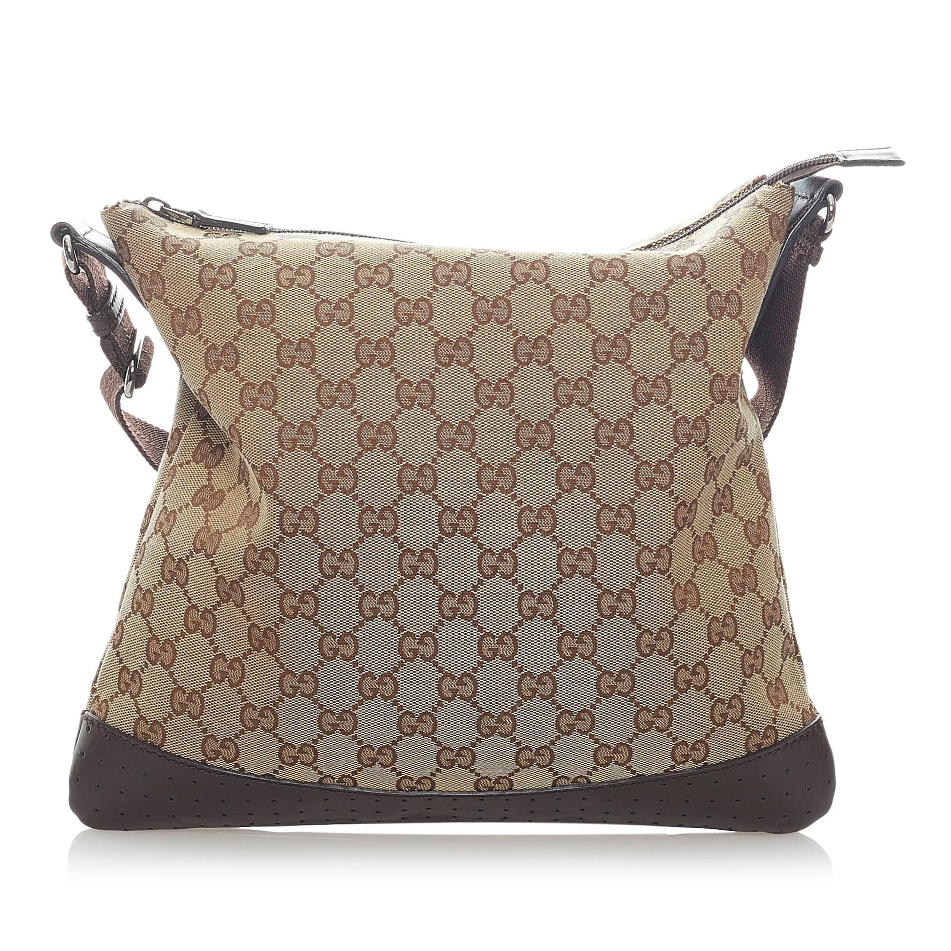 Gucci GG SHG Canvas Brown Crossbody Bag 6